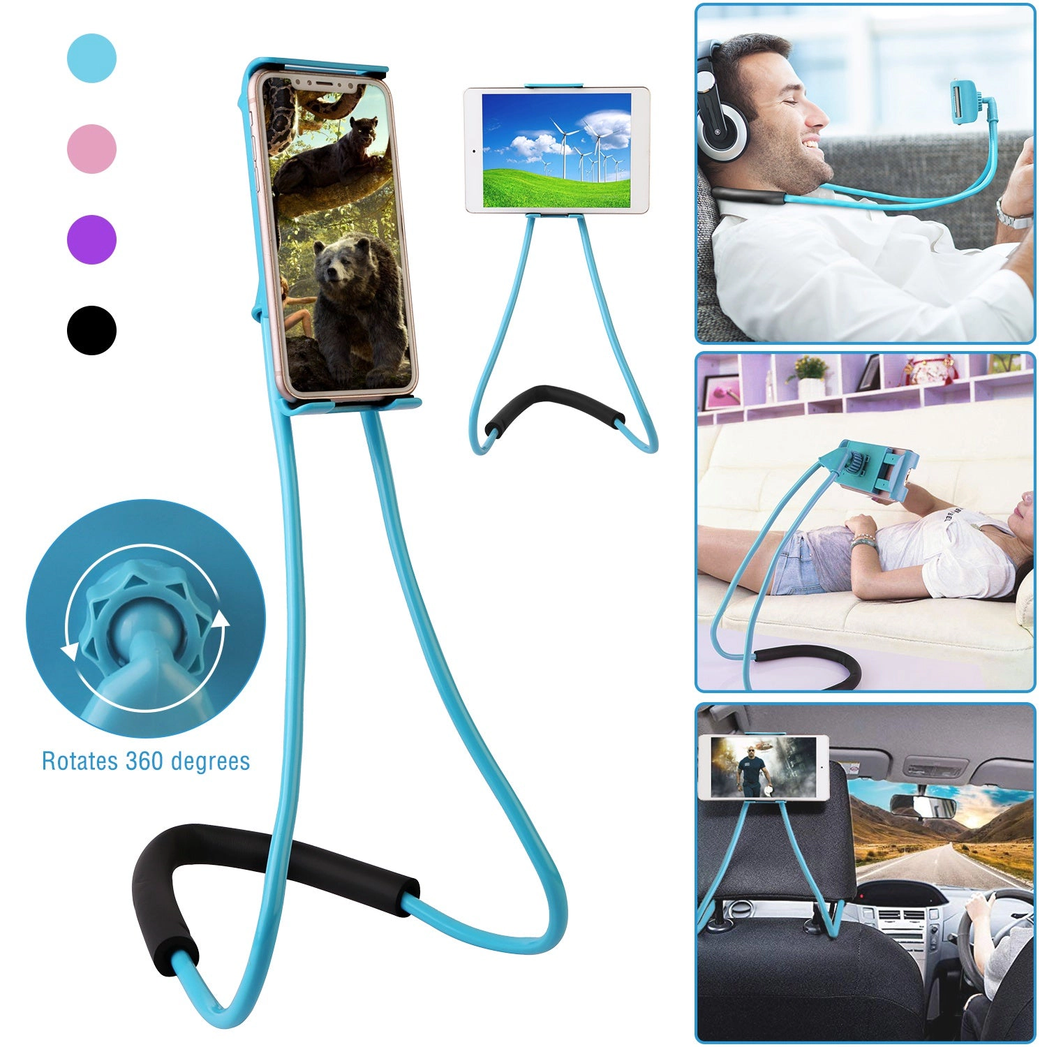 GBruno Flexible Gooseneck Phone & Tablet Mount