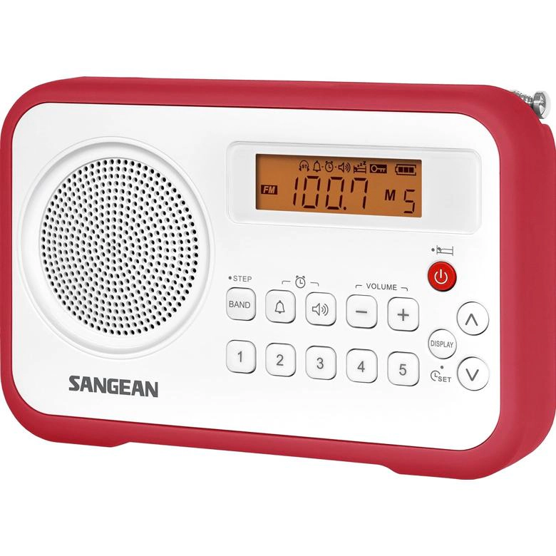 SANGEAN PR-D18BK AM/FM Portable Digital Radio with Protective Bumper