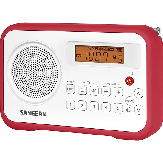 SANGEAN PR-D18BK AM/FM Portable Digital Radio with Protective Bumper
