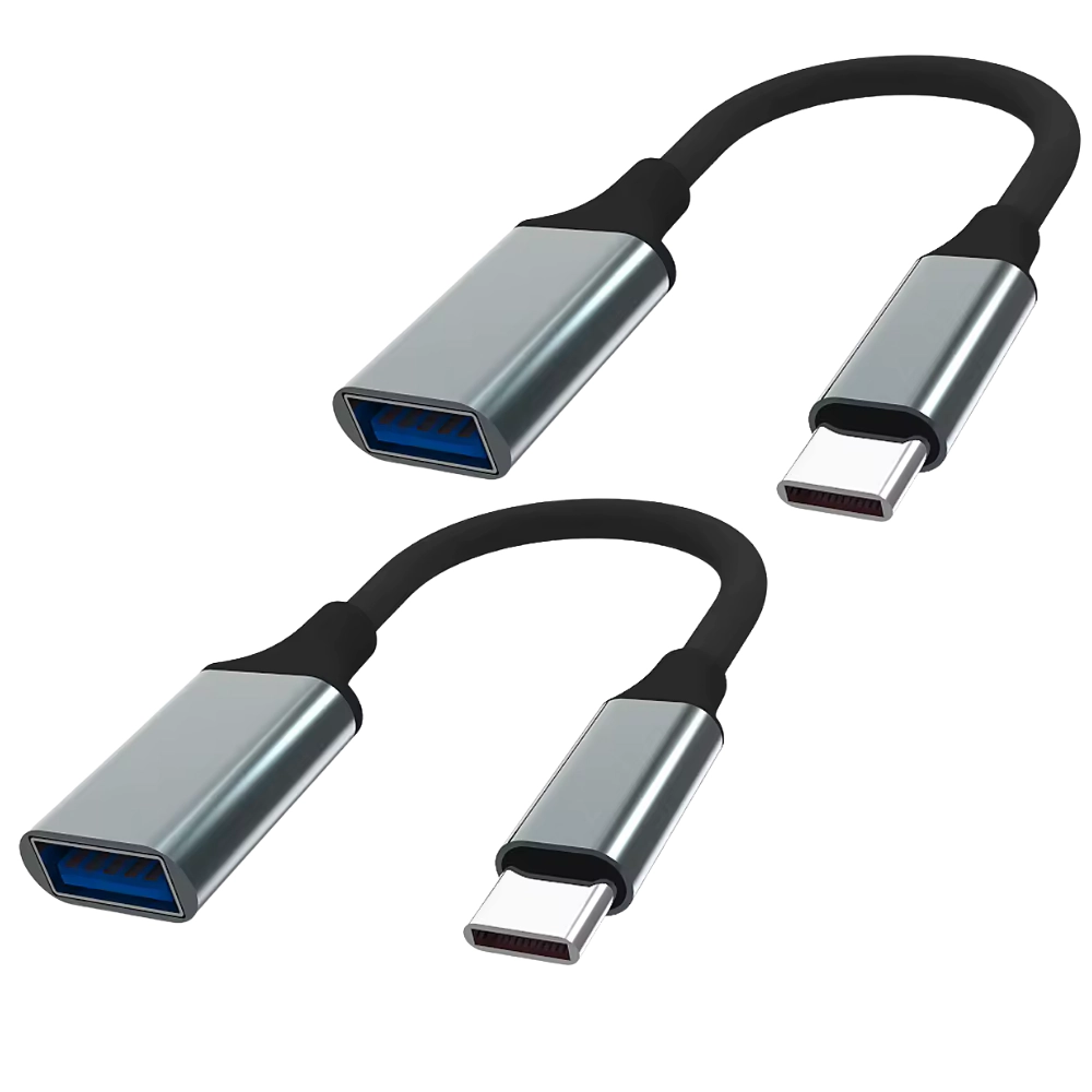 Qixxronics USB Type C (USB-C) to USB (USB-A) Adapter, USB Female to USB C Male Adapter (2 Pack)