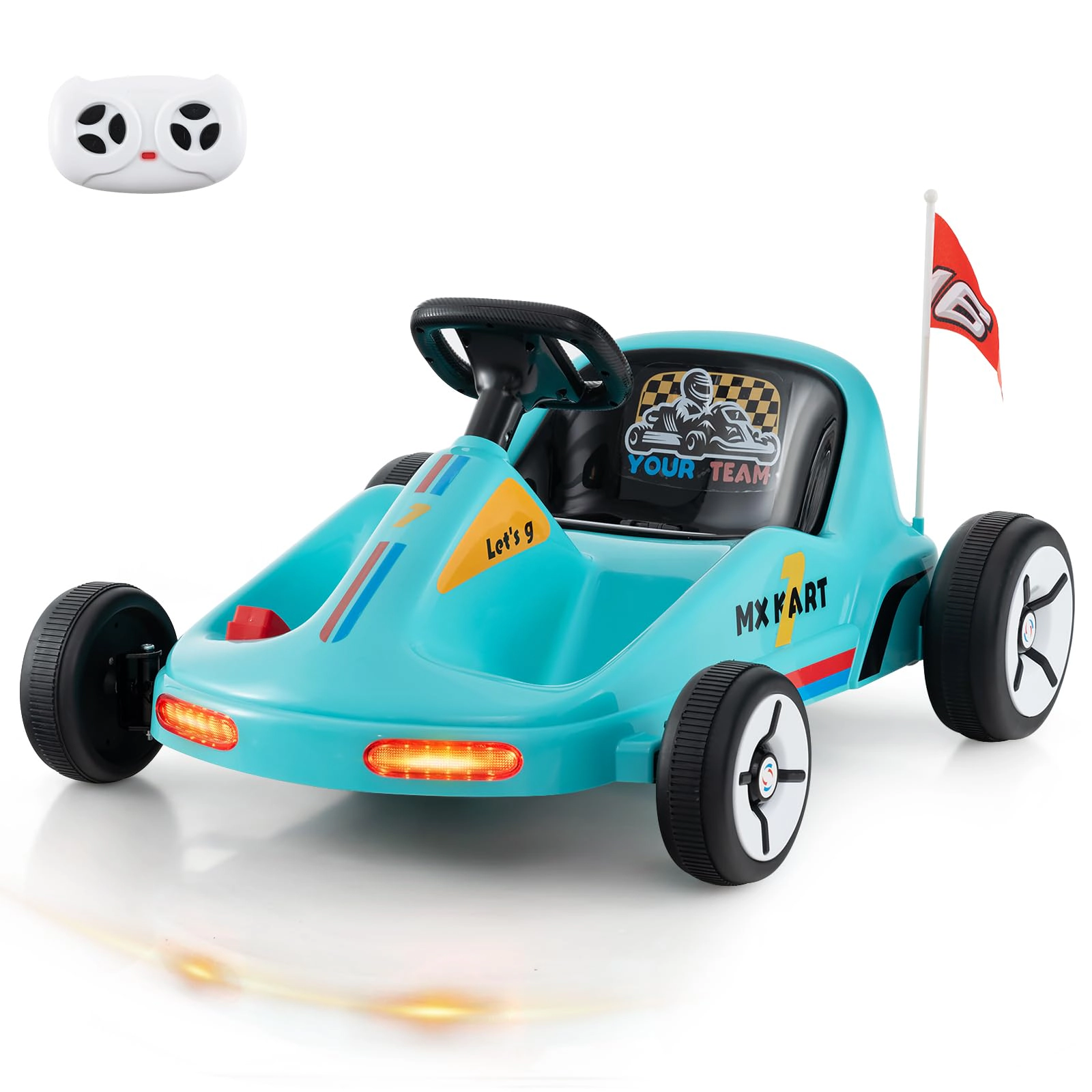 Glintex 12V Kids Electric Go-Kart with Five Stated Speed Bands