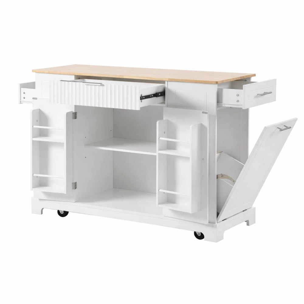 ELEMENT ACE Rolling Mobile Kitchen Storage Island Cart
