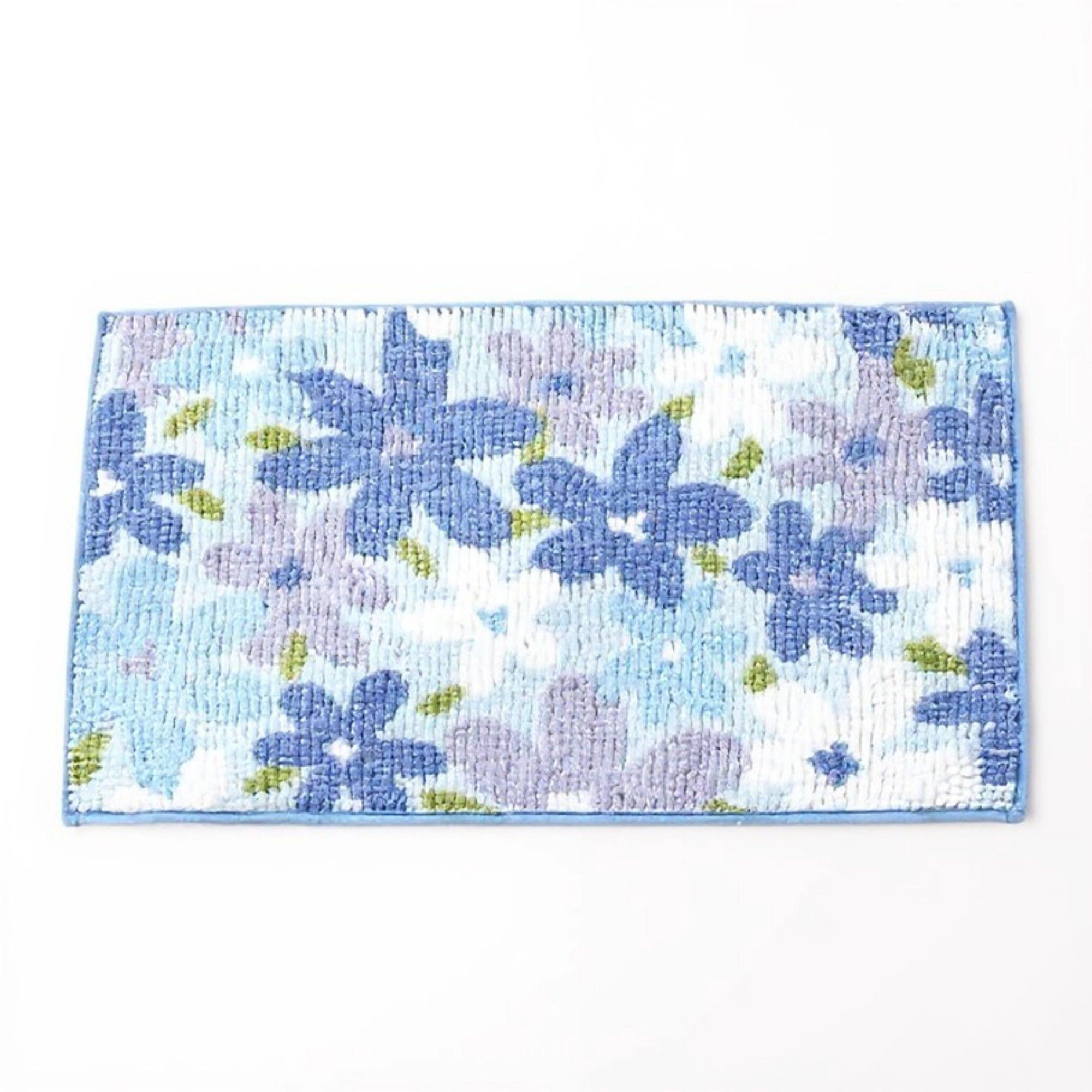 Alilang Unisex Plush Absorbent Bathroom Floor Mat with Floral Pattern Soft Textured Bath Rug for Tub Shower and Sink Are
