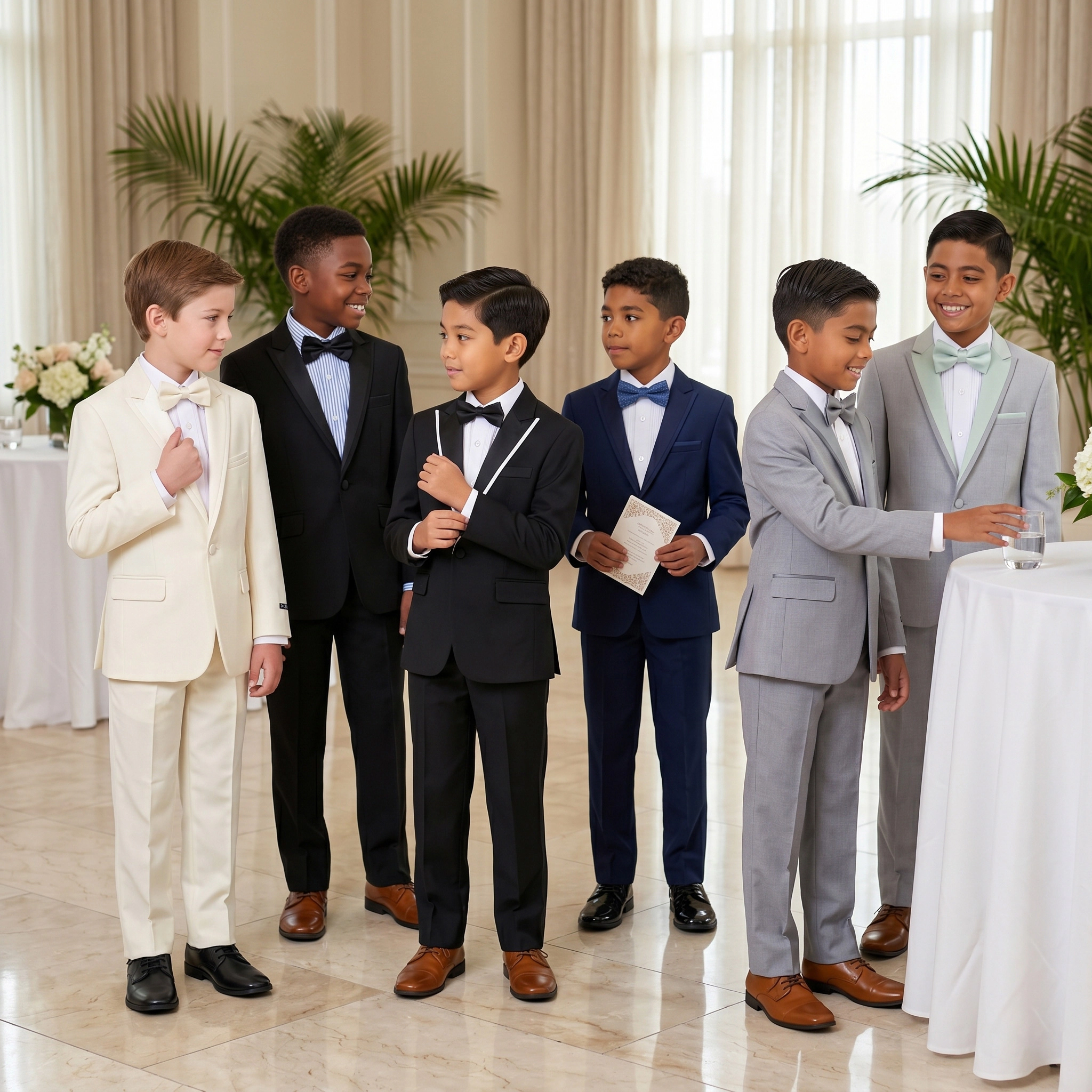Tazzio Little & Big Boys 4-Pc. Tuxedo Set