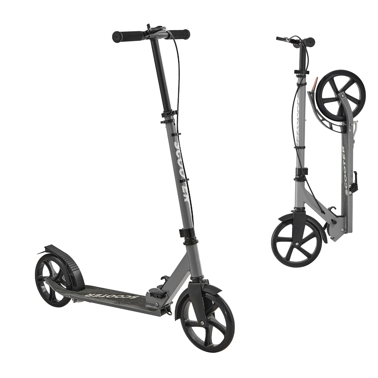 HONGGE Kids Kick Scooter for Ages 8+, Teens & Adults, Foldable Aluminum Alloy Frame, Adjustable Handlebar