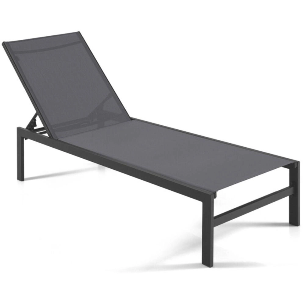 Hivvago 6-Position Chaise Lounge Chairs With Rustproof Aluminium Frame
