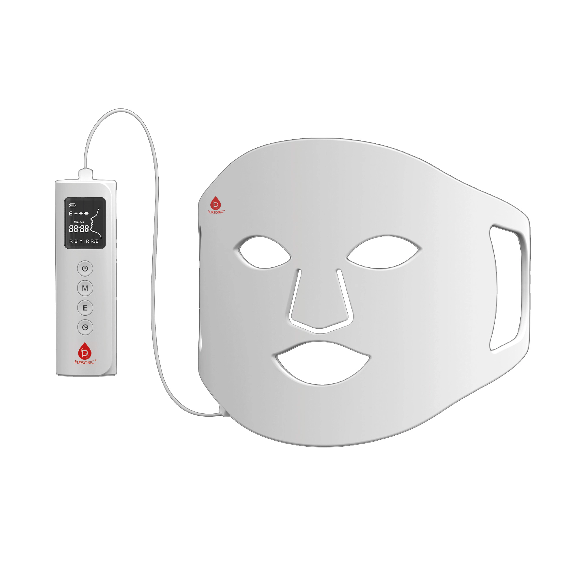 Pursonic Women's LED Skincare & Anti-Aging Therapy Mask with Smart Controller