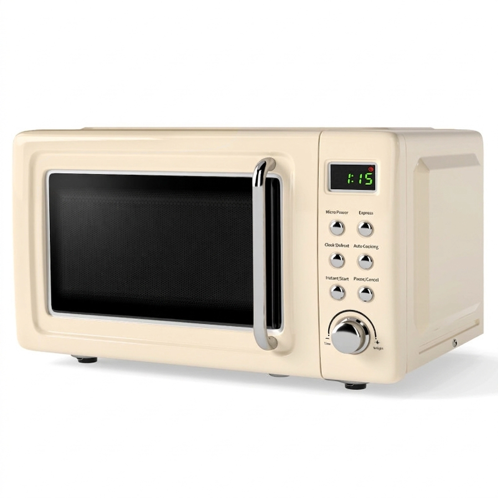 SUGIFT 0.7-cu ft 700W Retro Countertop Microwave Oven with 8 Auto Menus 5 Power Levels and Child Lock