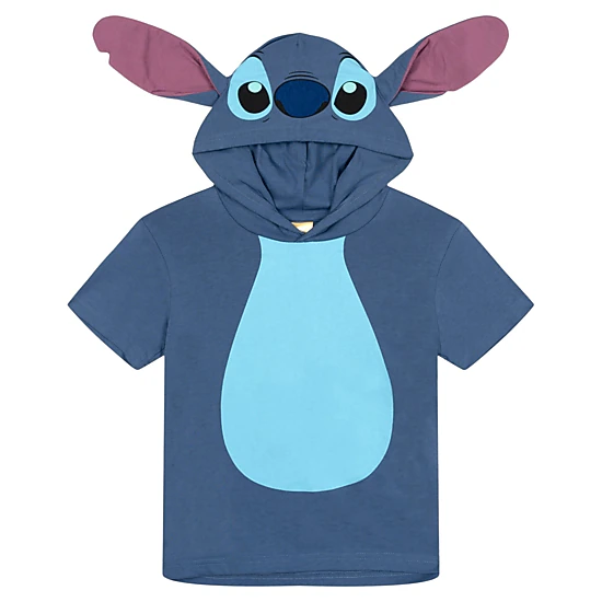 Disney Lilo & Stitch Matching Family Cosplay Hooded T-Shirt