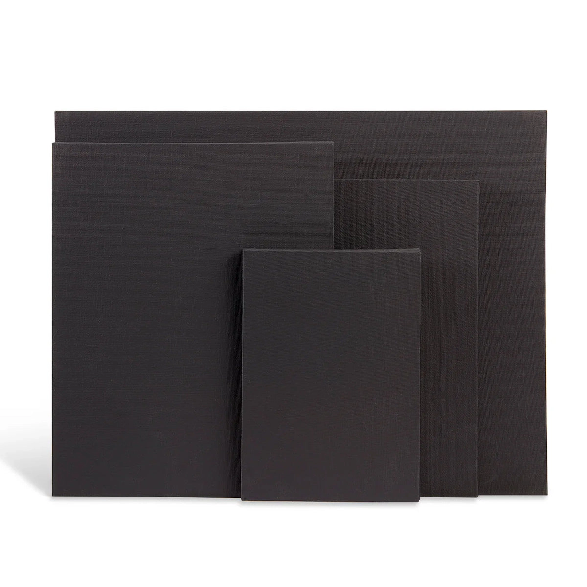 KINGART Black Canvas Panel Boards - Multi-Size 8-Pack (5x7, 8x10, 9x12, 11x14)