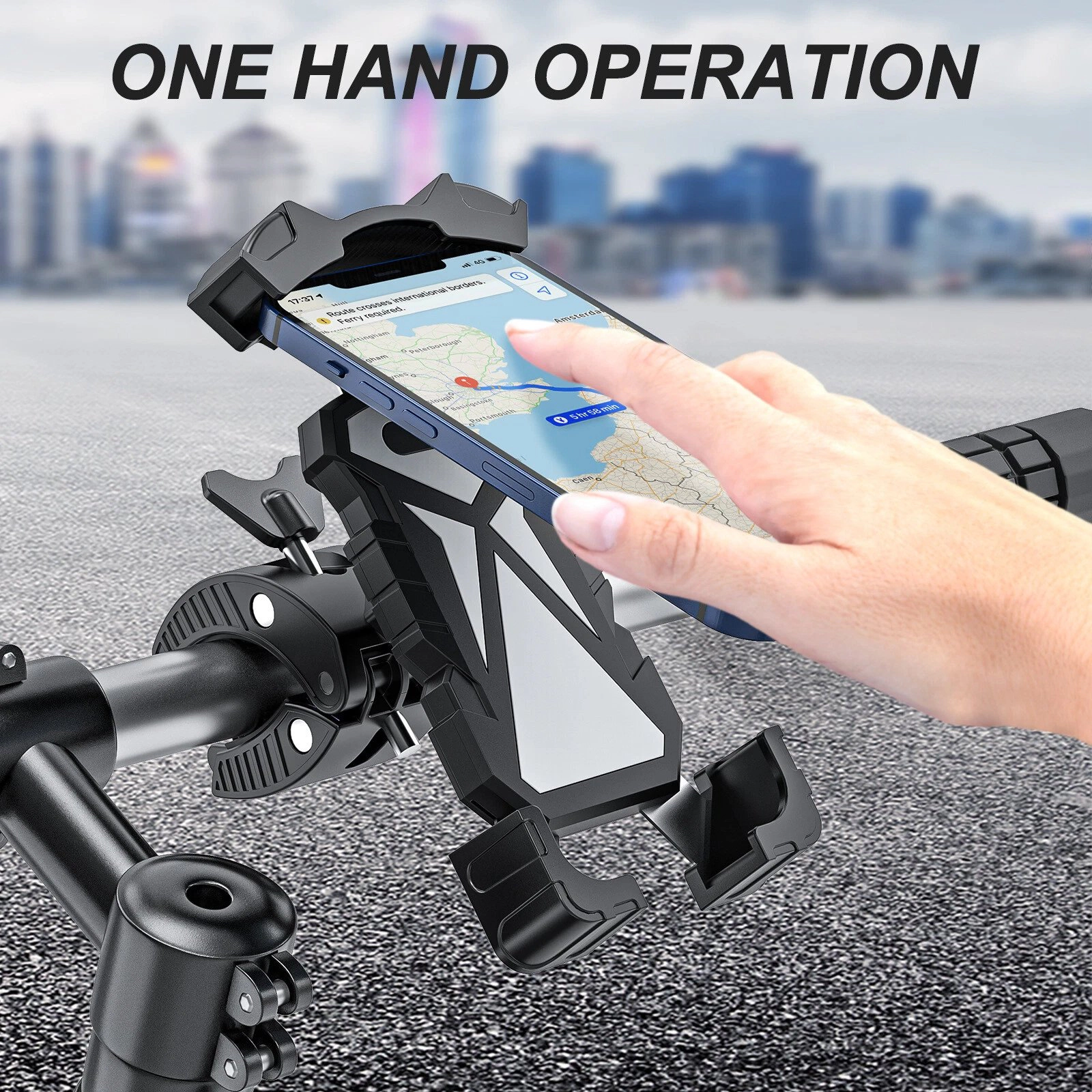 Home Collection Auto Lock 360 Degree Bicycle and Motorcycle Phone Mount