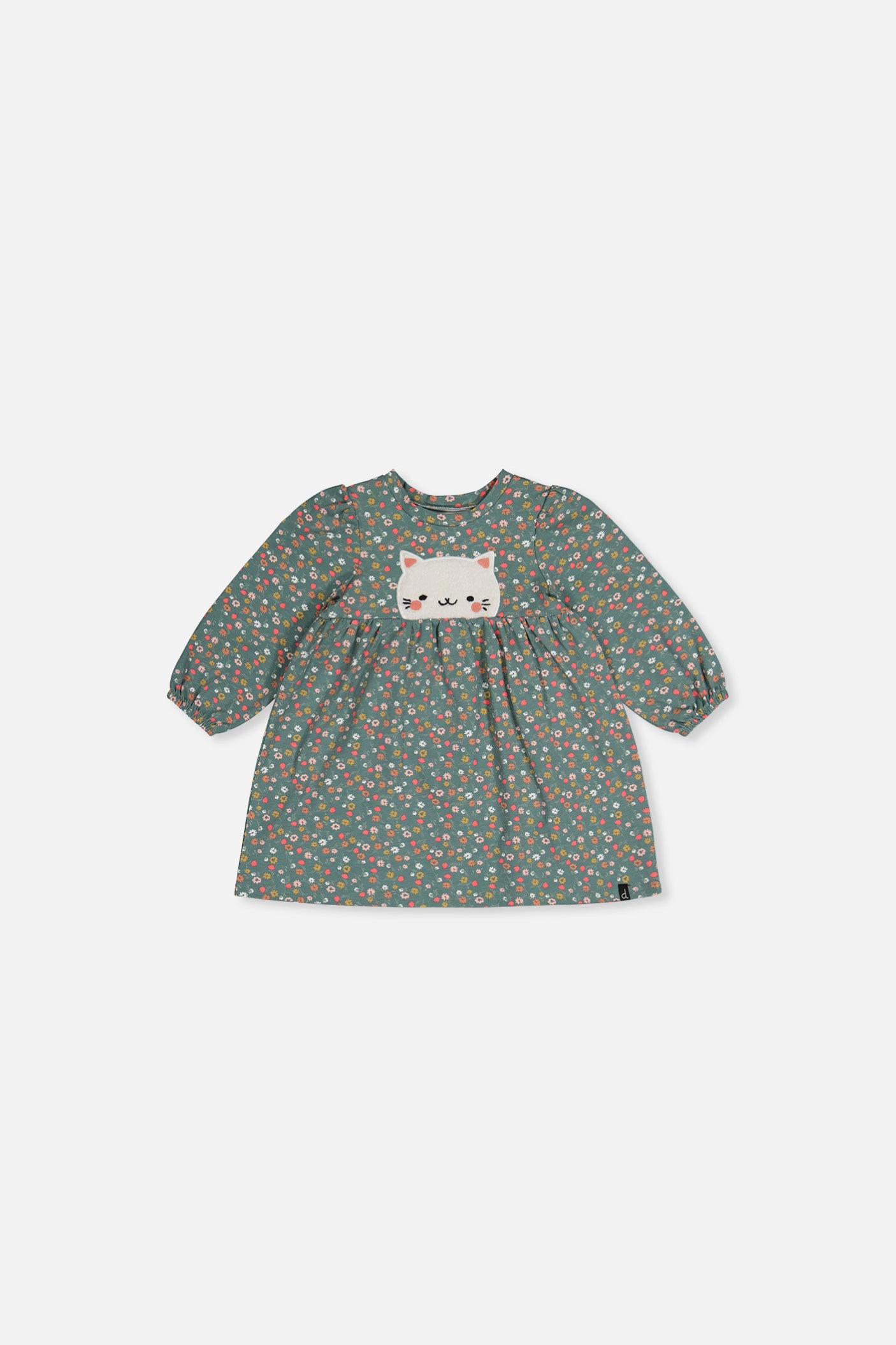 Deux par Deux Girls Organic Cotton Floral Print Dress