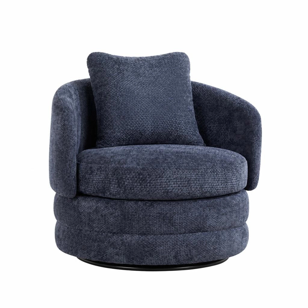 GOODSILO Low Profile Upholstered Armless Accent Chair