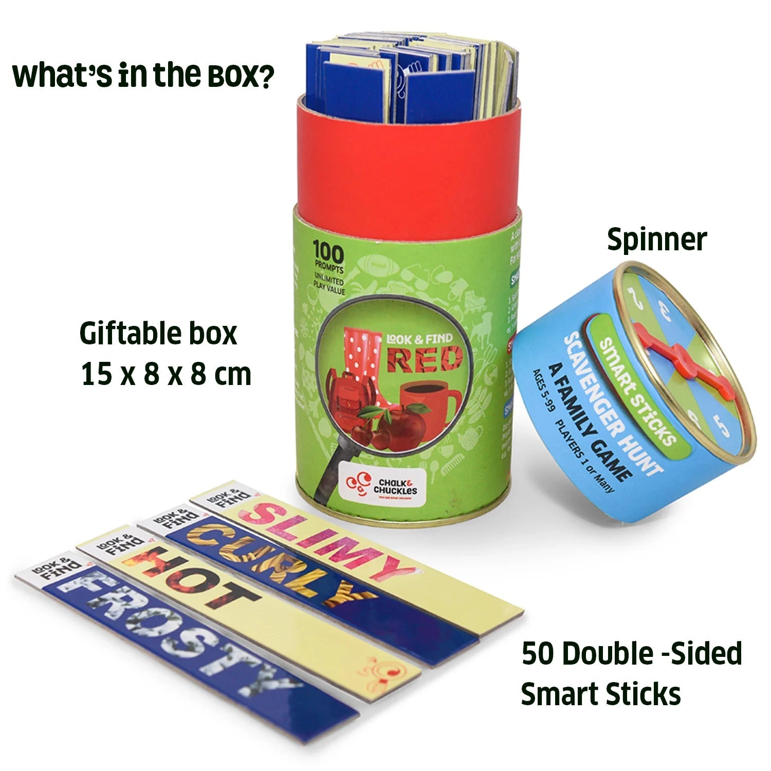 Chalk & Chuckles SMART STICKS-Scavenger Hunt - 1 or More Players