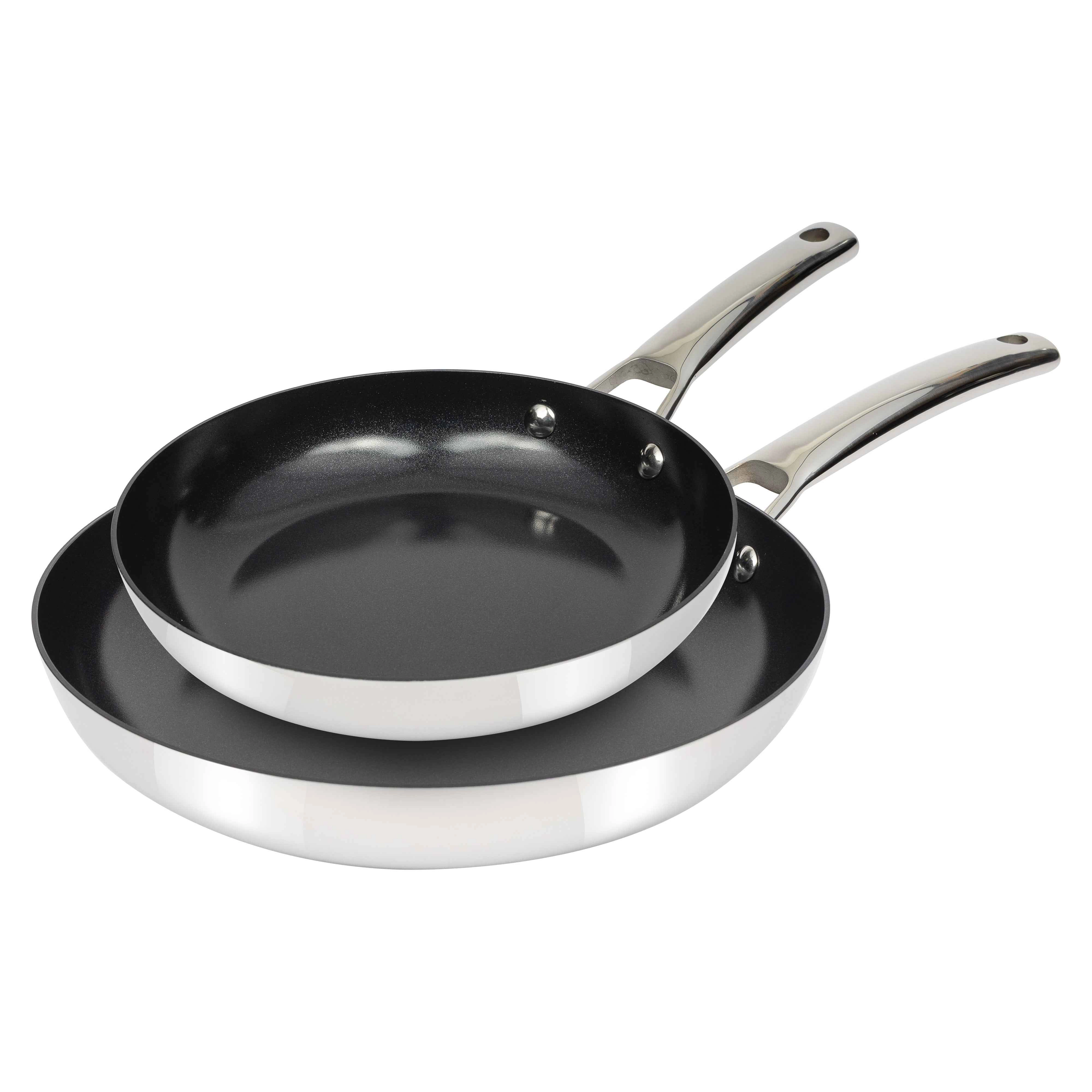 CoreClad Tri-Ply Stainless Steel Skillet Set, 2 Piece, Seville, 9" and 11"