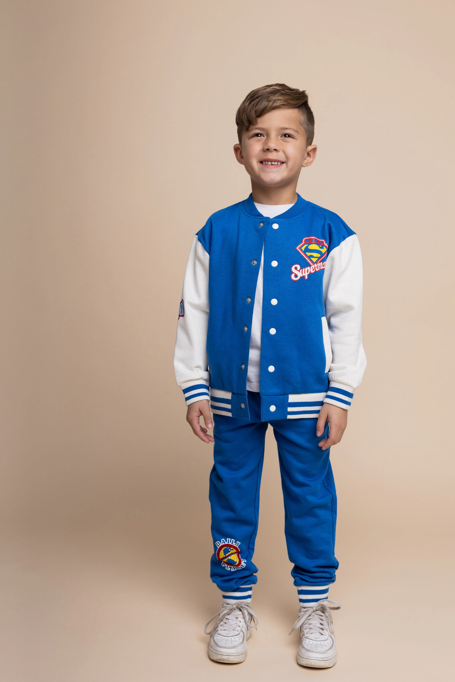 DC Comics Justice League Boys' Fleece Varsity Jacket and Pants Set
