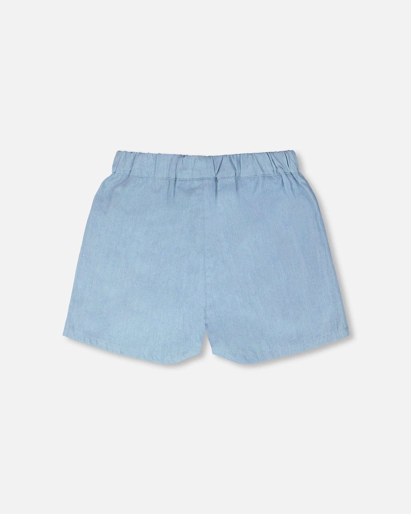 Deux par Deux Girls Chambray Elastic Waist Shorts