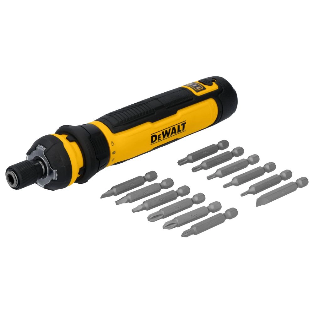 DEWALT Cordless Screwdriver USB Rechargeable with FLEXDRIVE Control and Screwdriver Bit Set, Electric Screwdriver