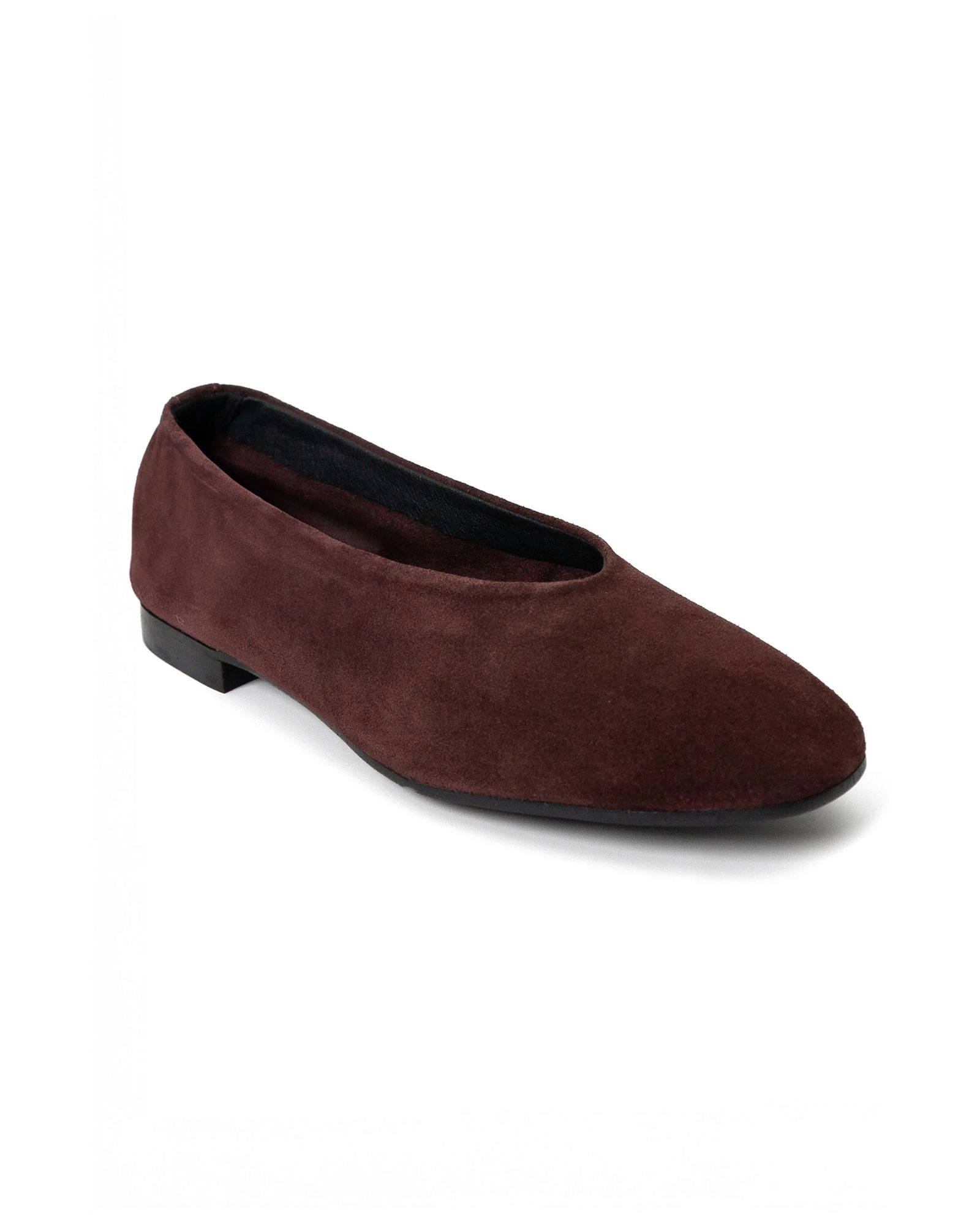 Menina Step Womens Lucrecia Suede Ballet Flat