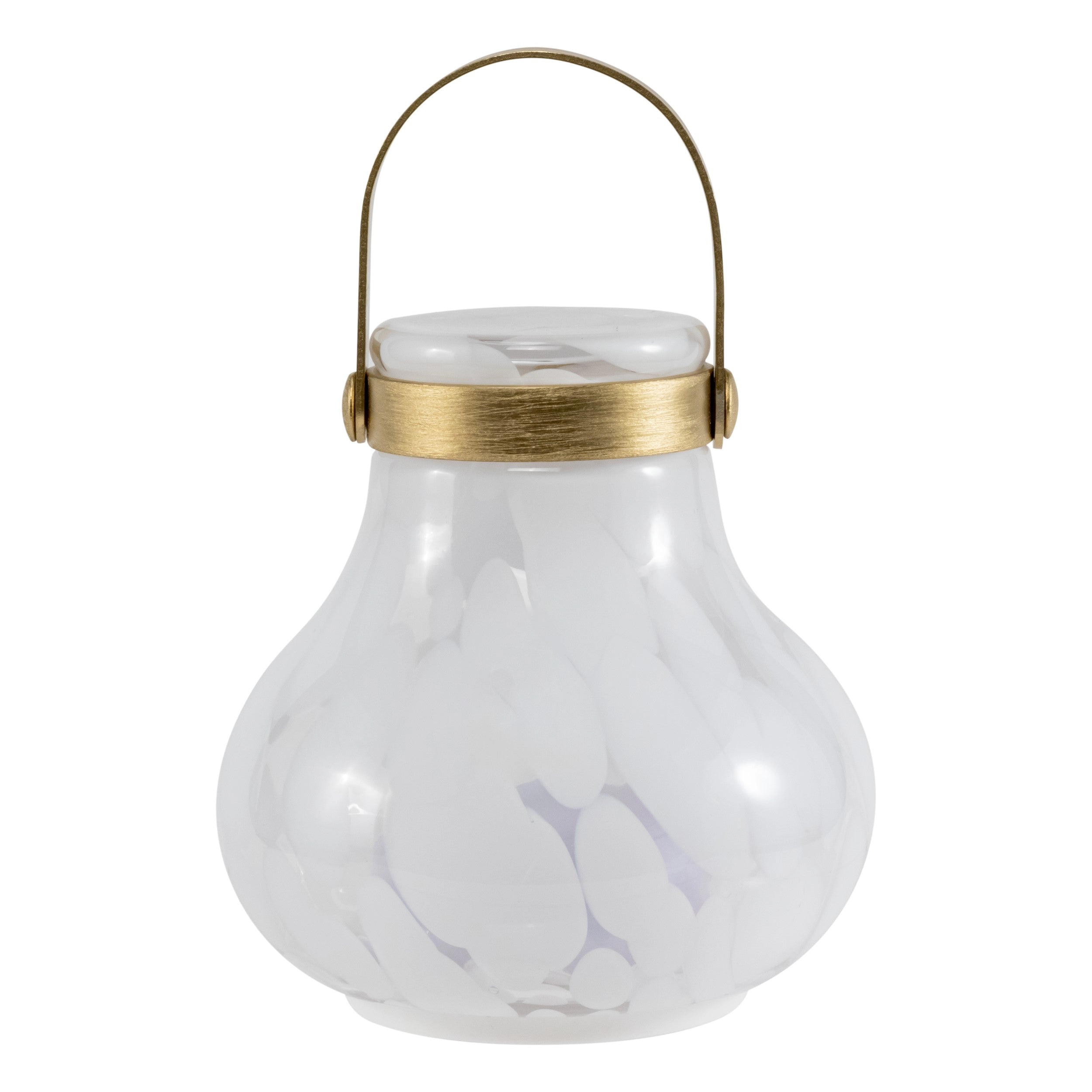 Allsop Home & Garden Moondrop Lantern Rechargeable Glass LED Lantern