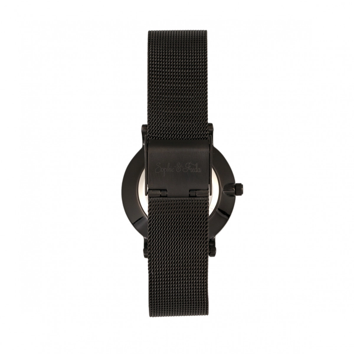 Sophie & Freda Savannah Mesh Bracelet Watch w/Swarovski Crystals