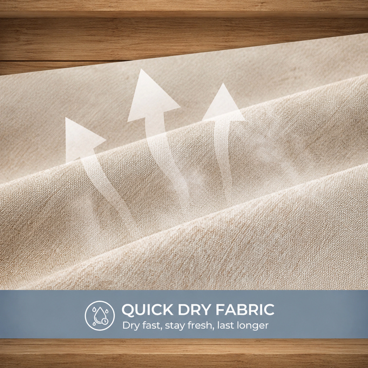WZK Linen Textured No Hook Quick Dry Water Repellent Washable Farmhouse Shower Curtain Liner Set
