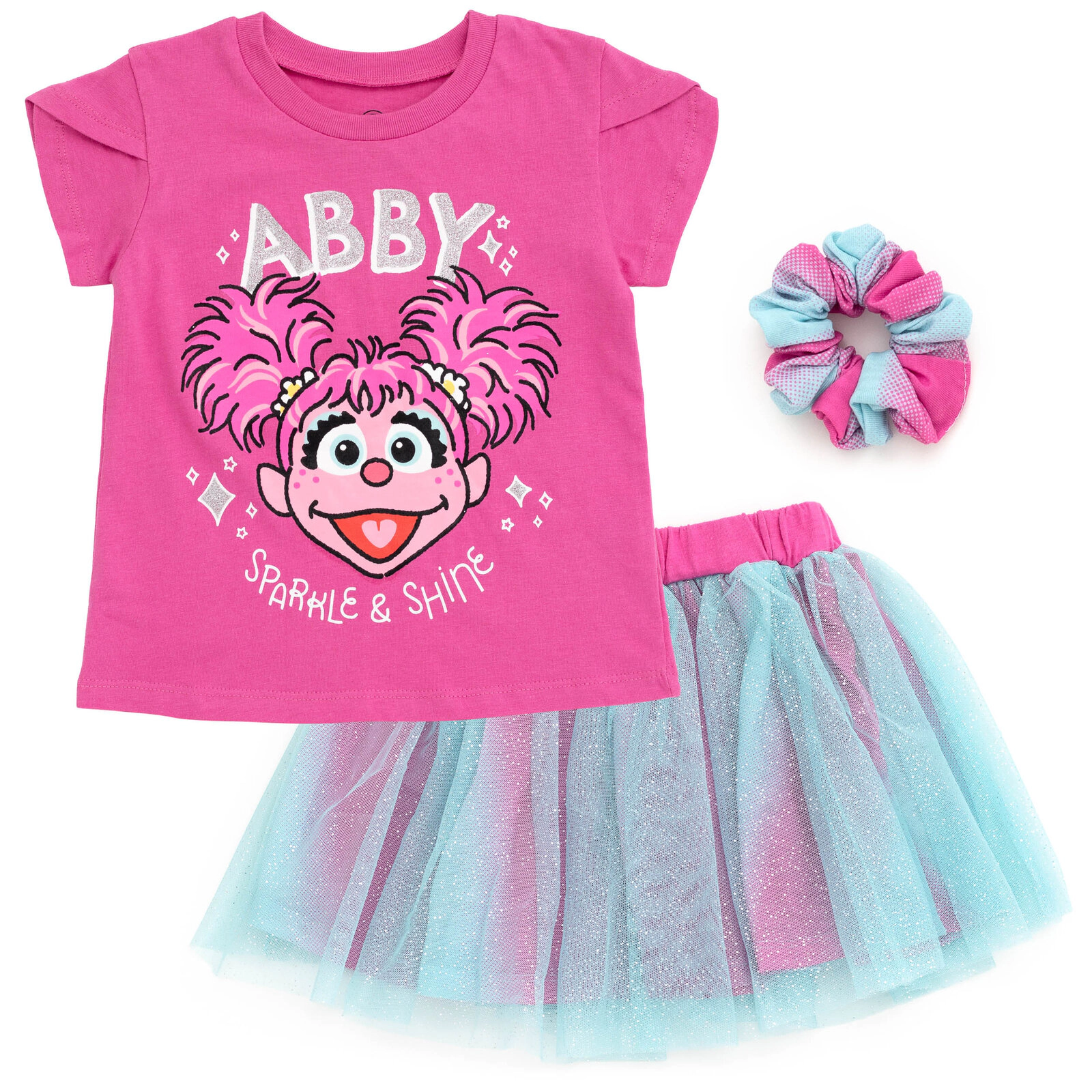 Sesame Street Girls' T-Shirt and Tutu Skirt Set