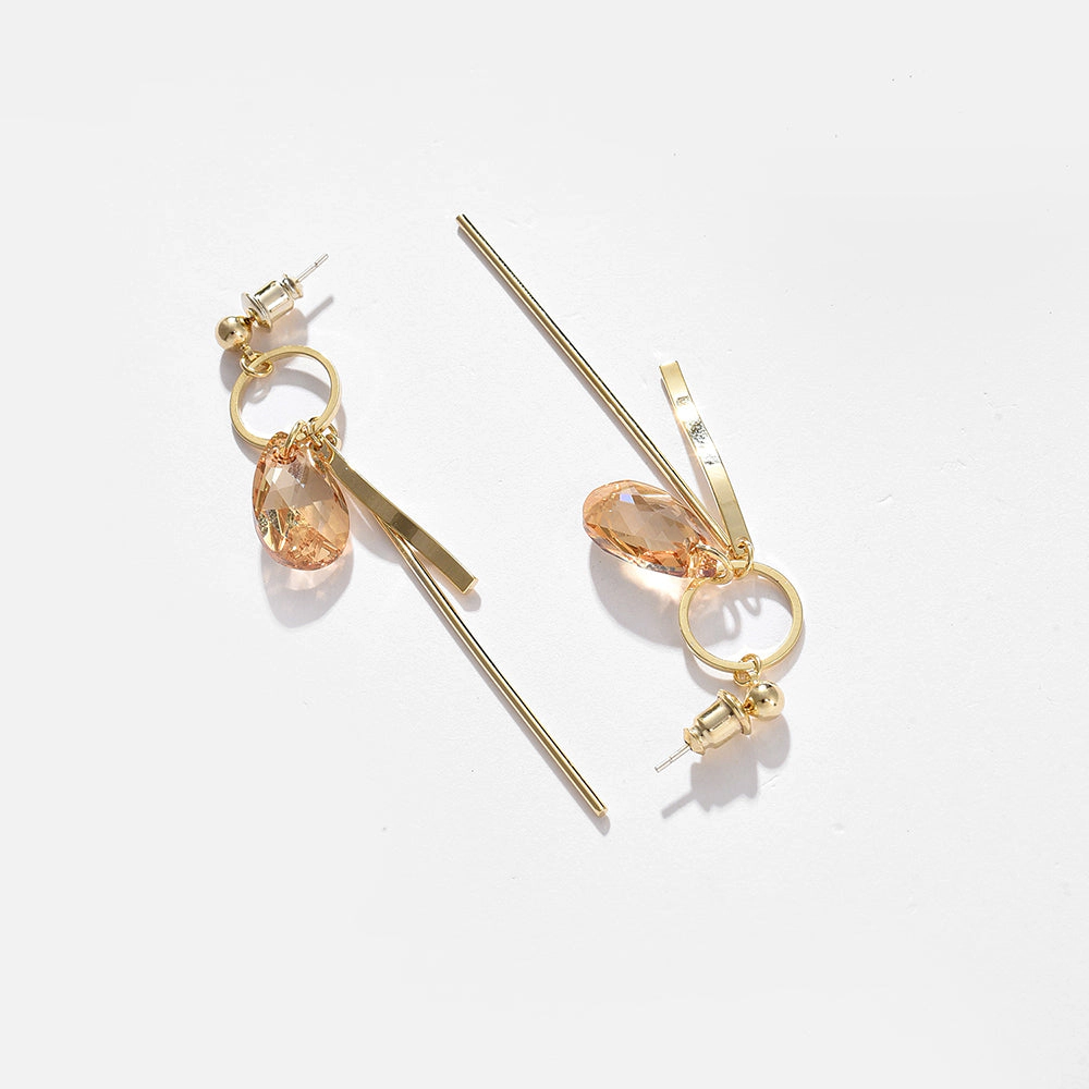 SOHI Women's Gold Santorini Drop Earrings