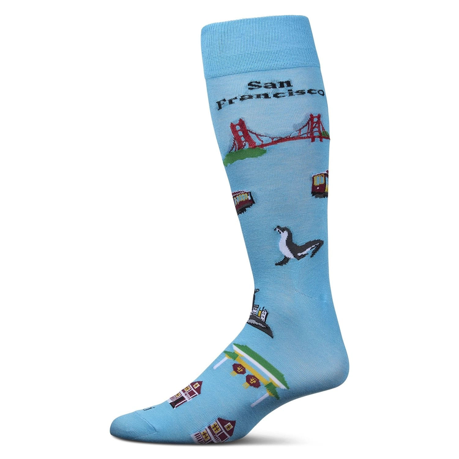 MeMoi Men's San Francisco Rayon From Bamboo Crew Socks