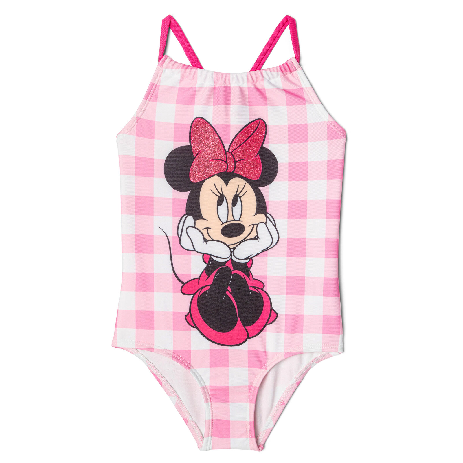 Disney Minnie Mouse Girls' Sleeveless One Piece Bathing Suit