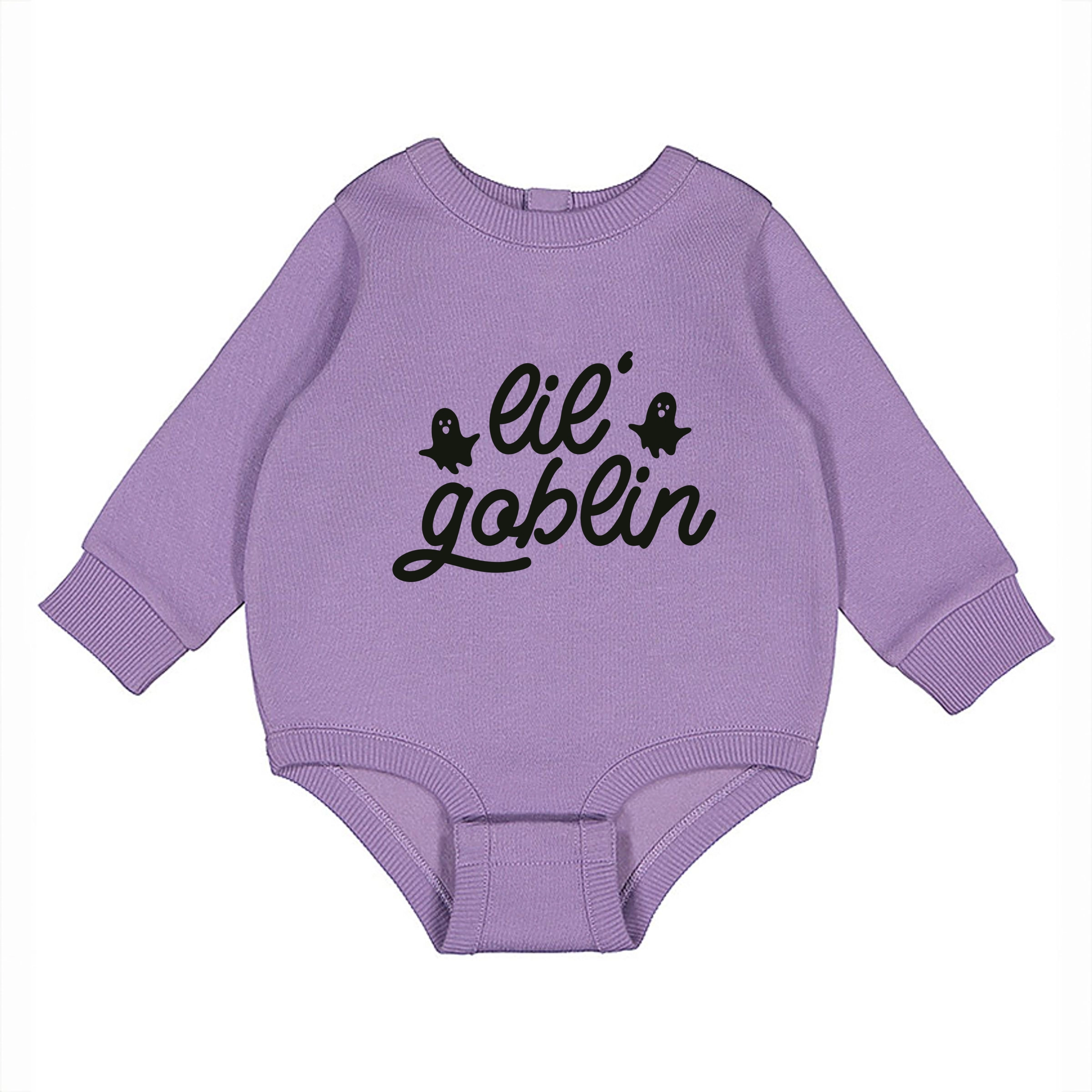 The Juniper Shop - Infant Fleece BodySuit Lil' Goblin Ghosts
