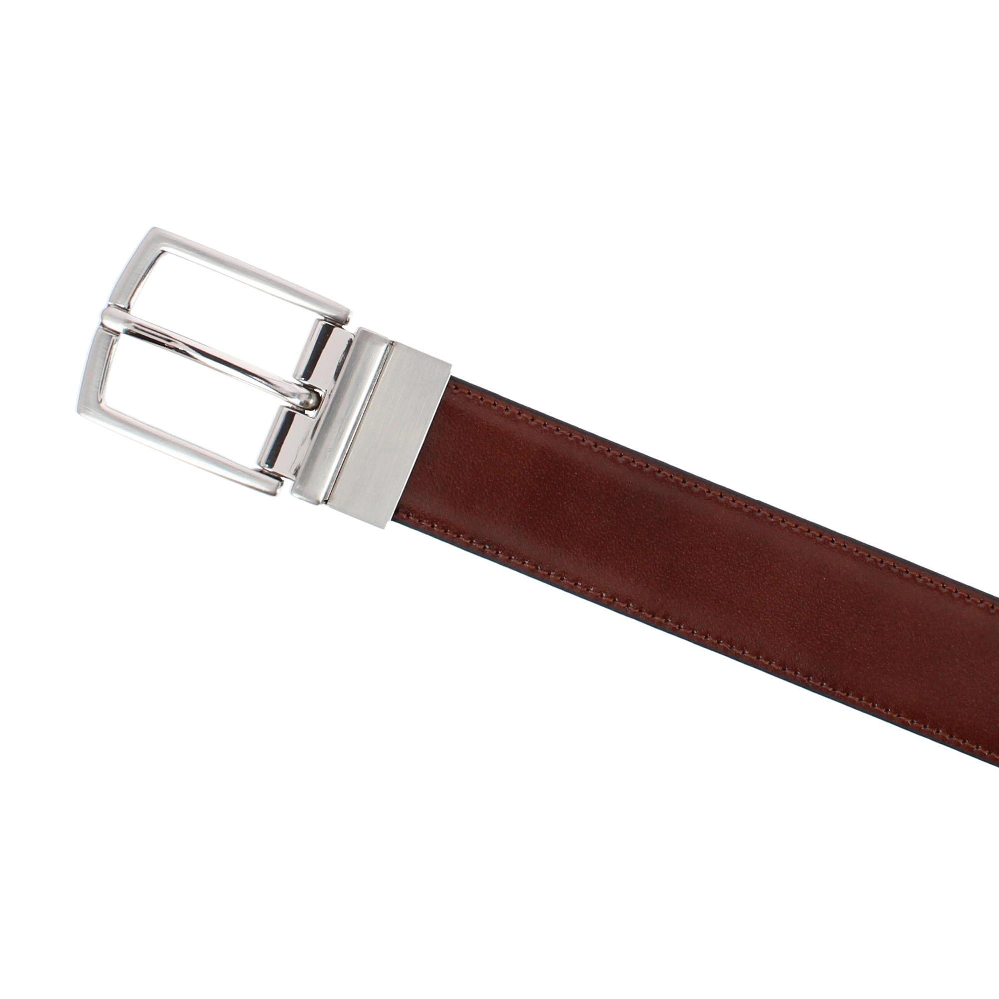 Tallia Boy's 30mm Smooth Leather Reversible Belt