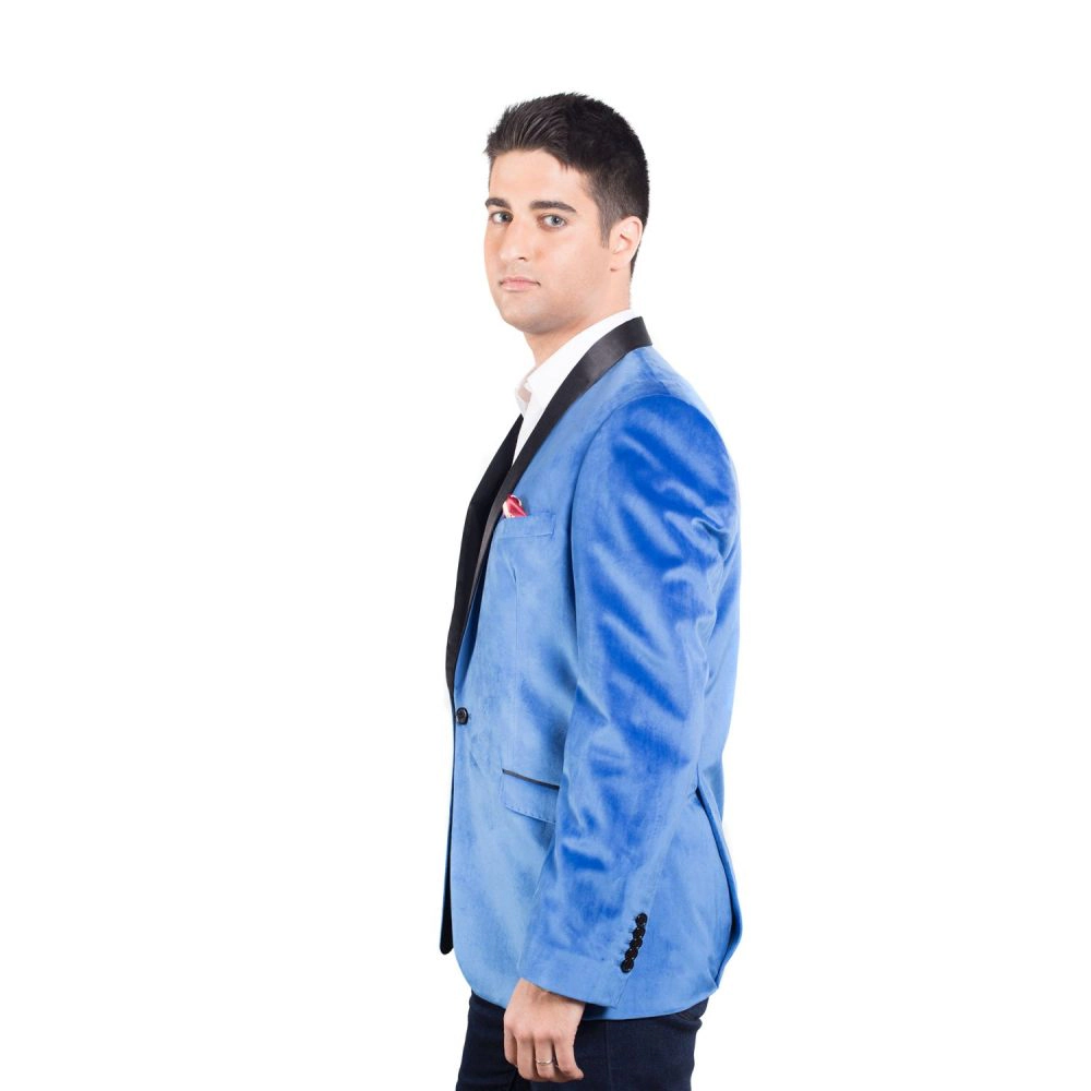 Elie Balleh Men's Slim Fit Velvet Tuxedo