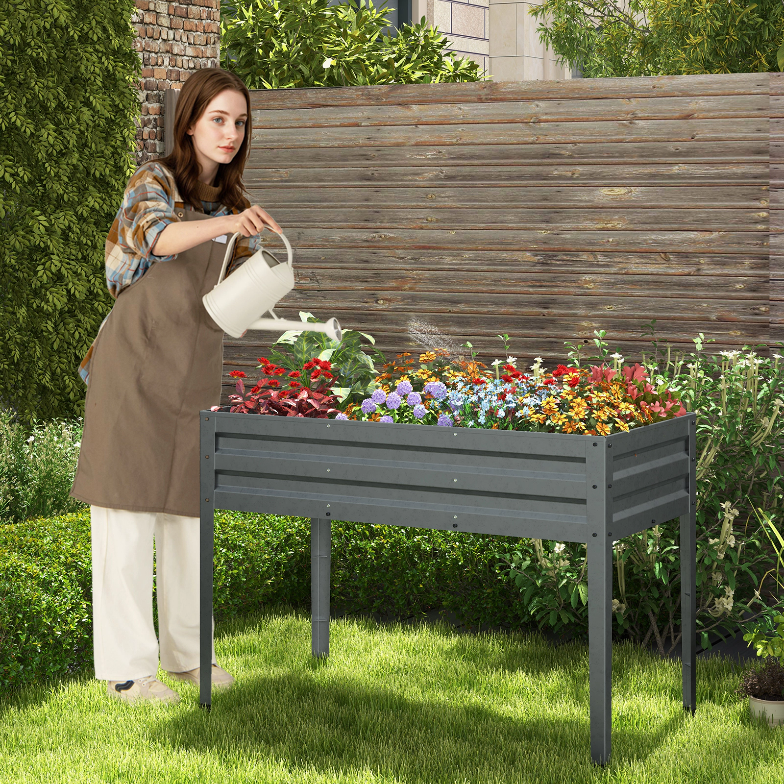 SUGIFT Woven PP Weed Barrier Landscape Fabric Roll for Garden Beds and Pathways 6.5 x 330-in Black