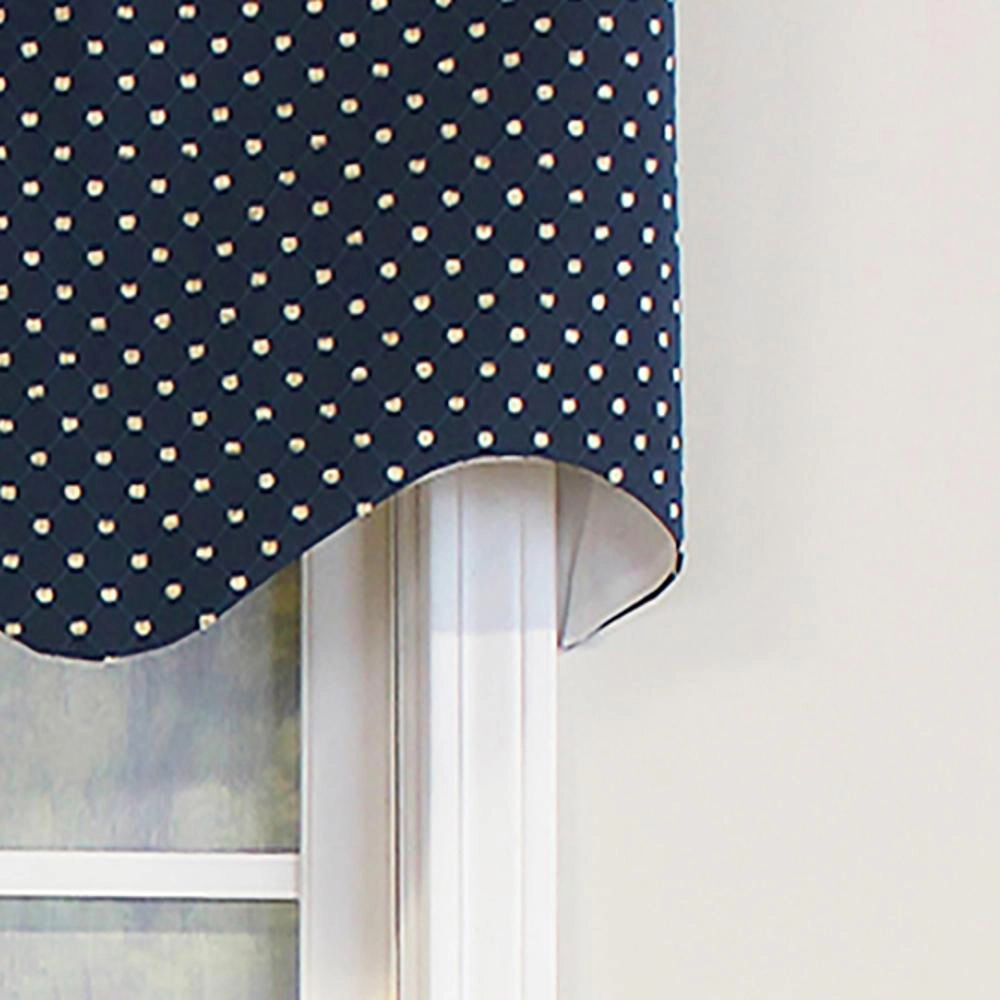 RLF Home Passat Regal Valance Navy. 3" Rod Pocket 50"W x 17"L