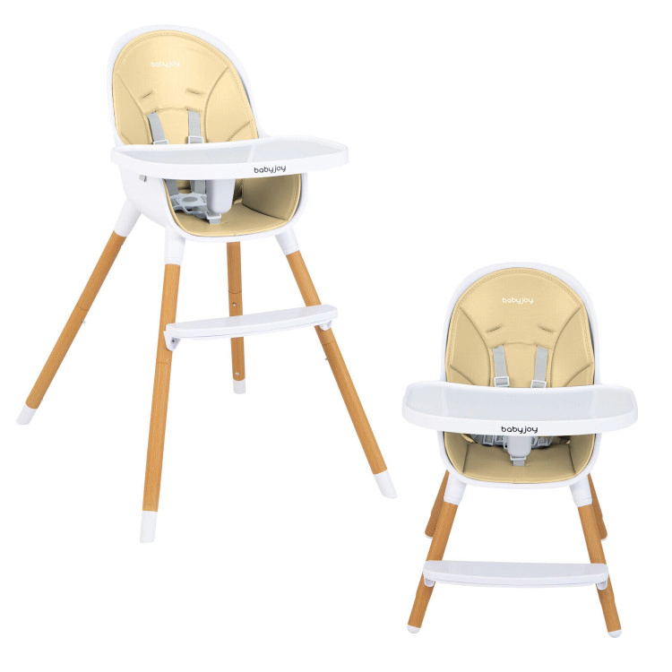 Hivvago 4-in-1 Convertible Baby High Chair Infant Feeding