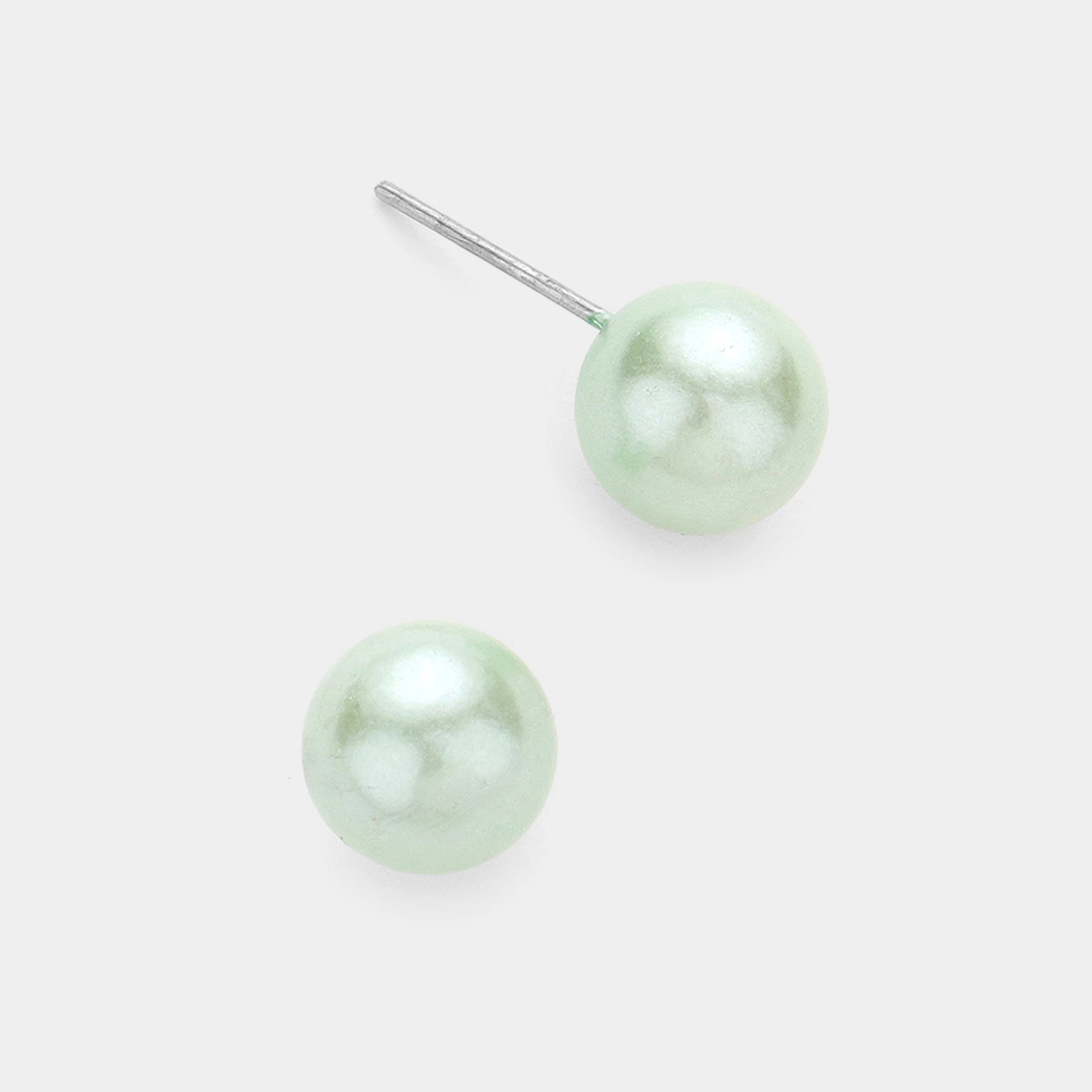 Fashnzfab Pearl Stud Earrings