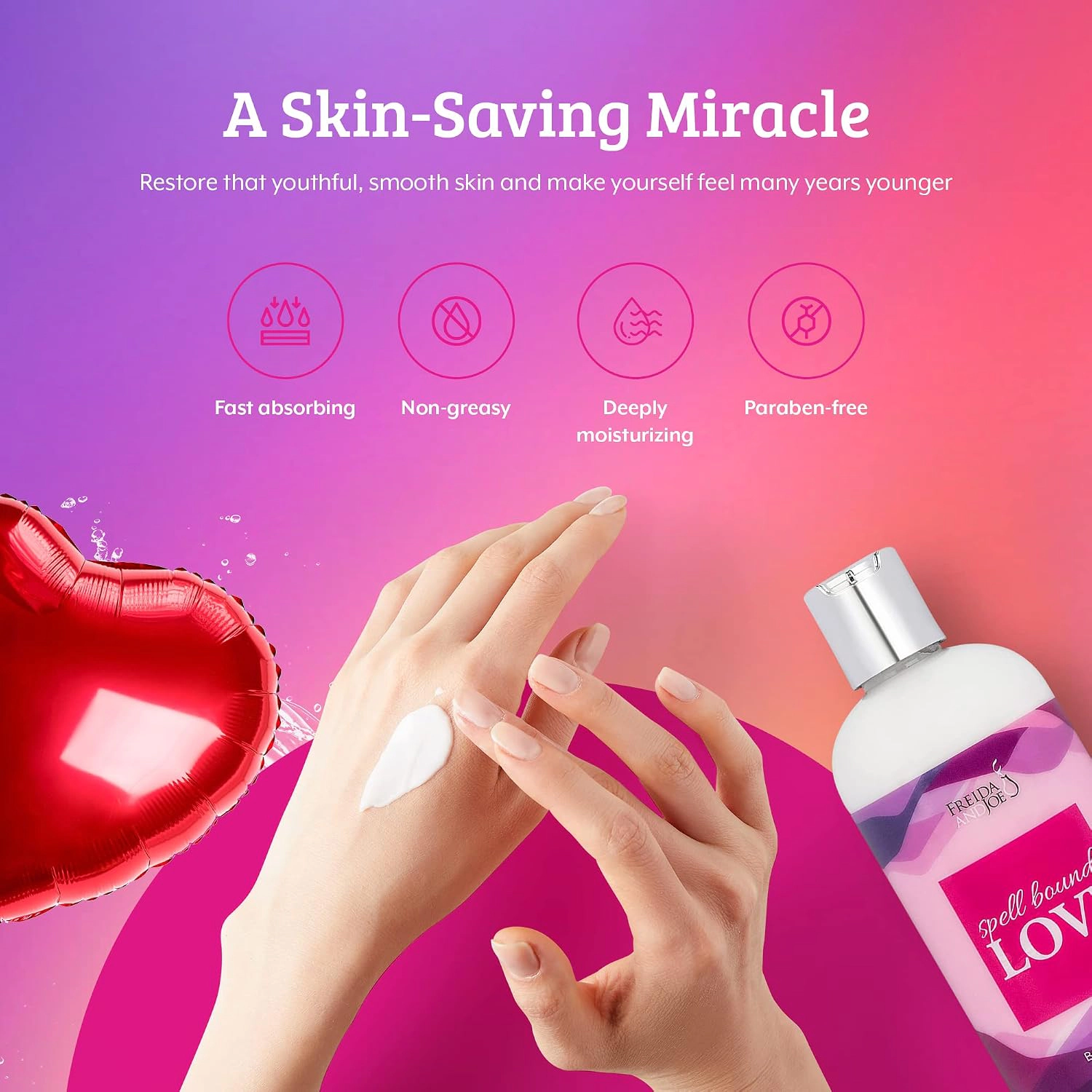 Freida and Joe Spell Bound Love Fragrance Body Lotion in 10oz Bottle
