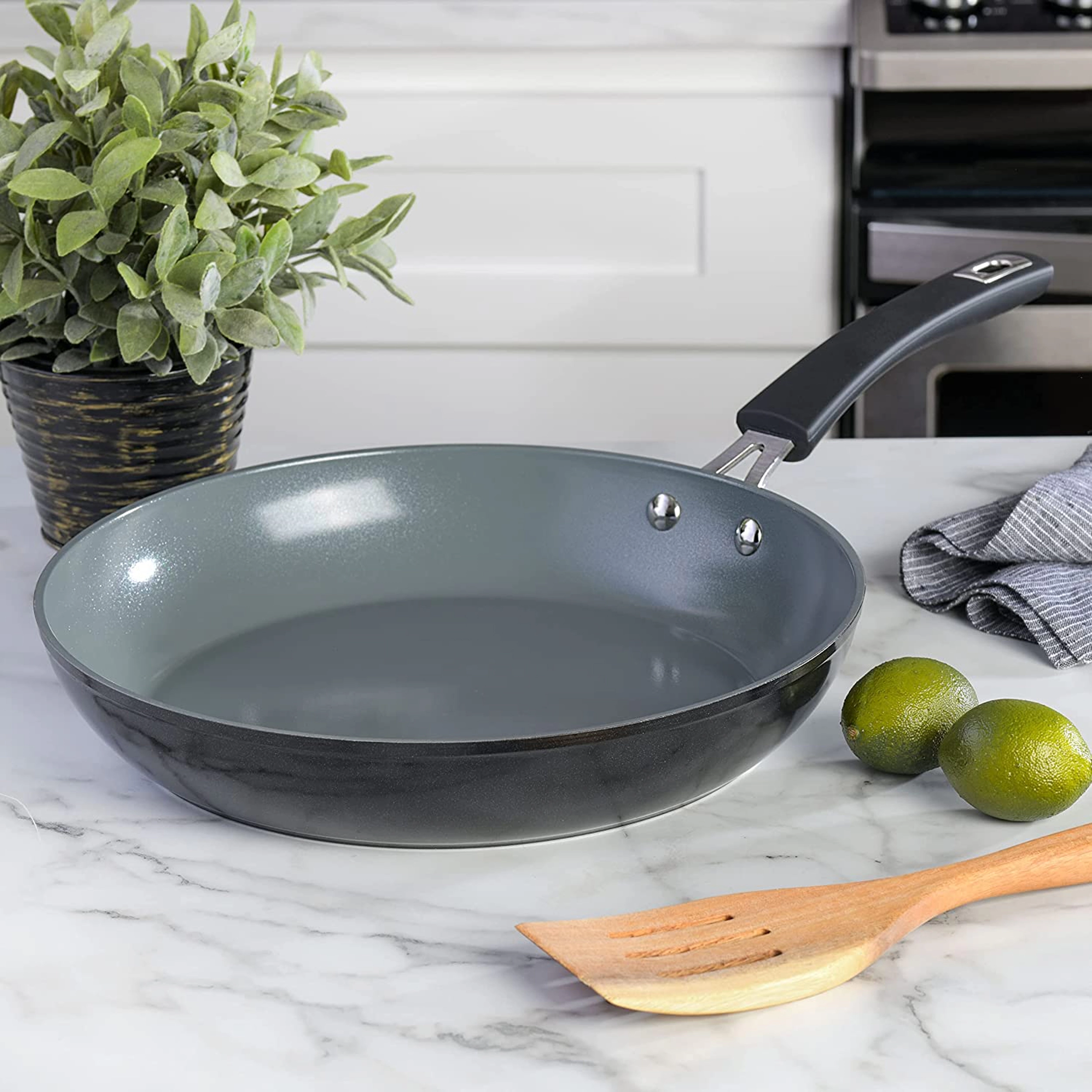 Kenmore Arlington 8 Inch Nonstick Aluminum Frying Pan in Black Diamond