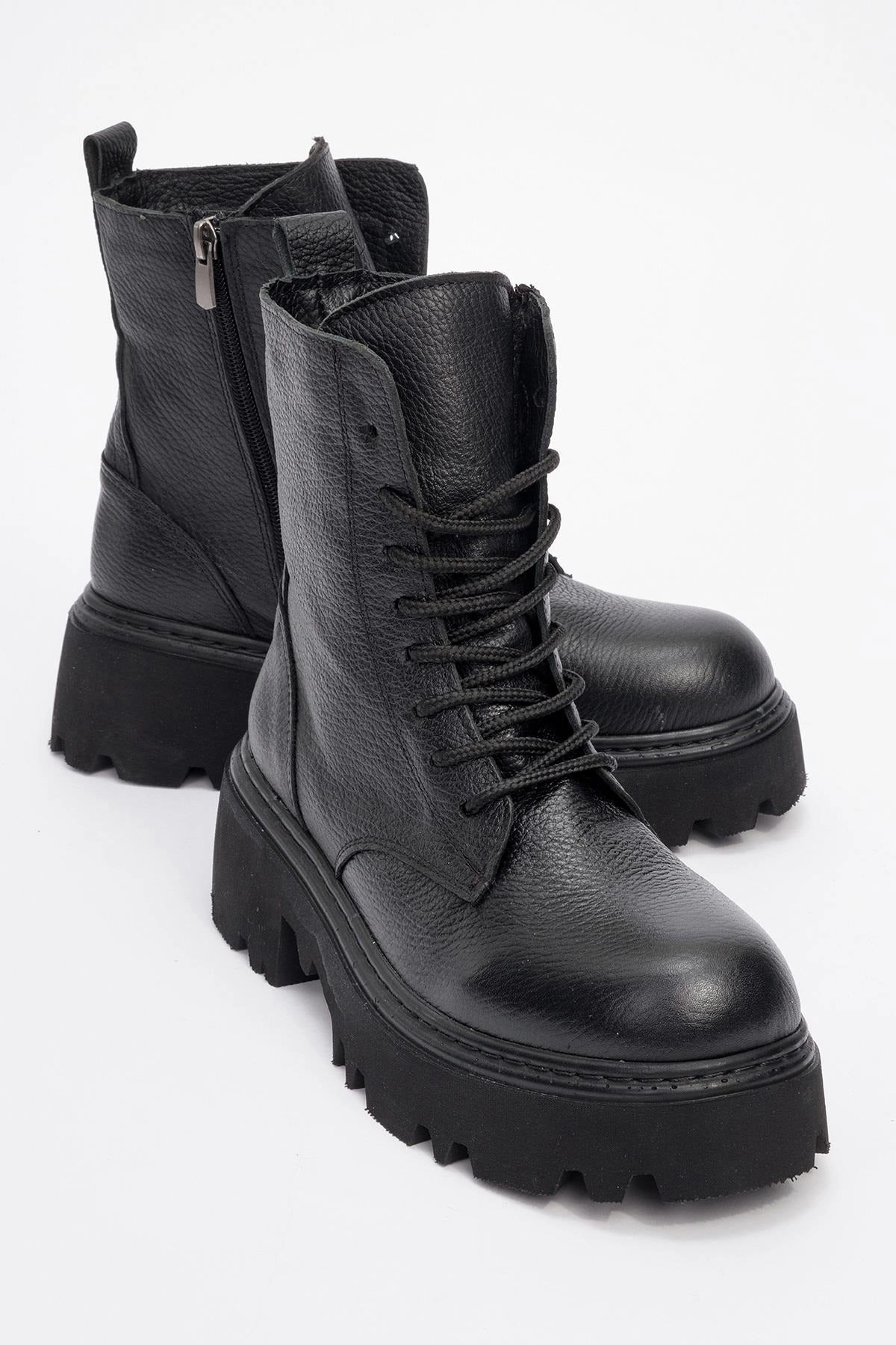 Forever & Always Womens Tina Leather Ankle Boots