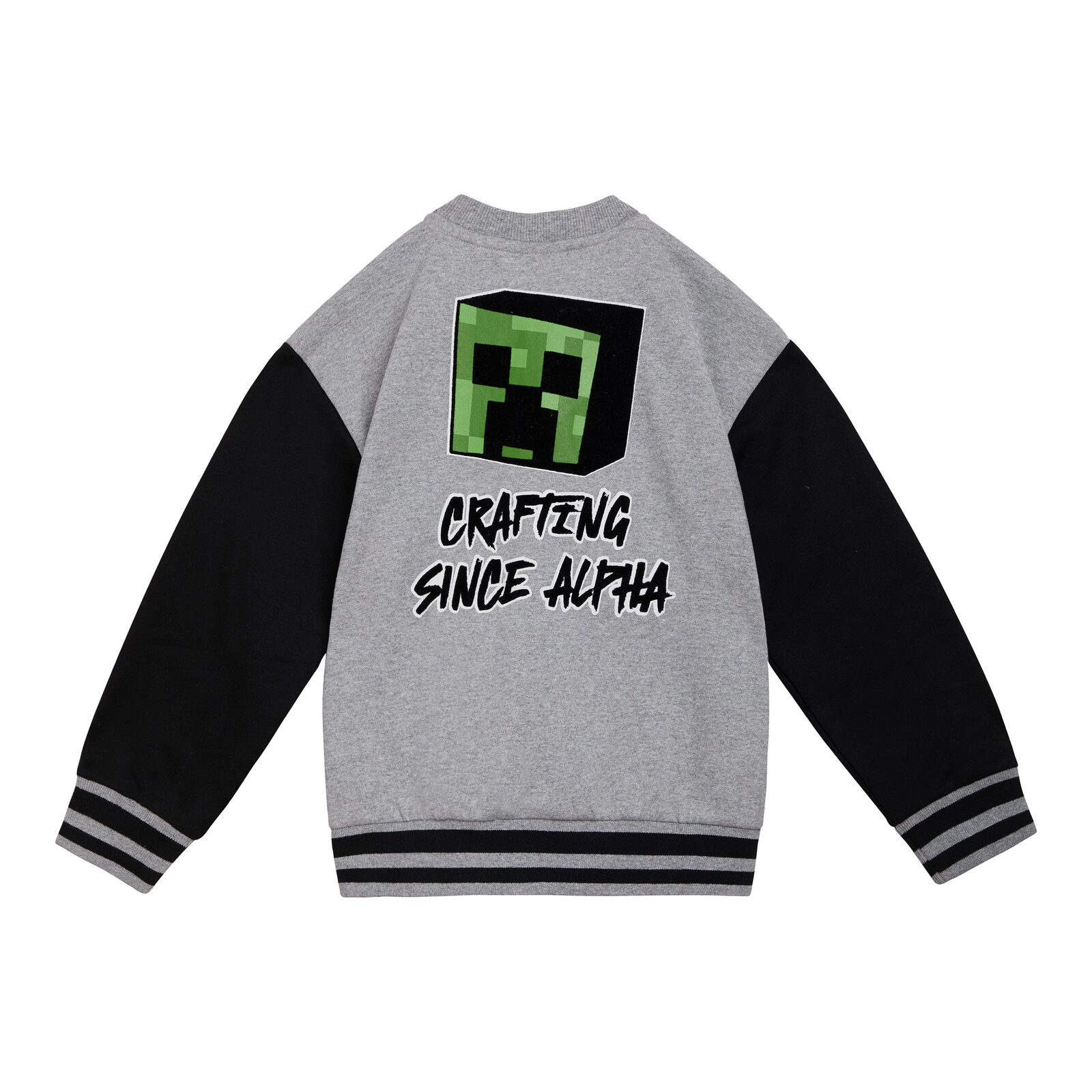 Minecraft Creeper Boys' Fleece Varsity Jacket and Joggers Set