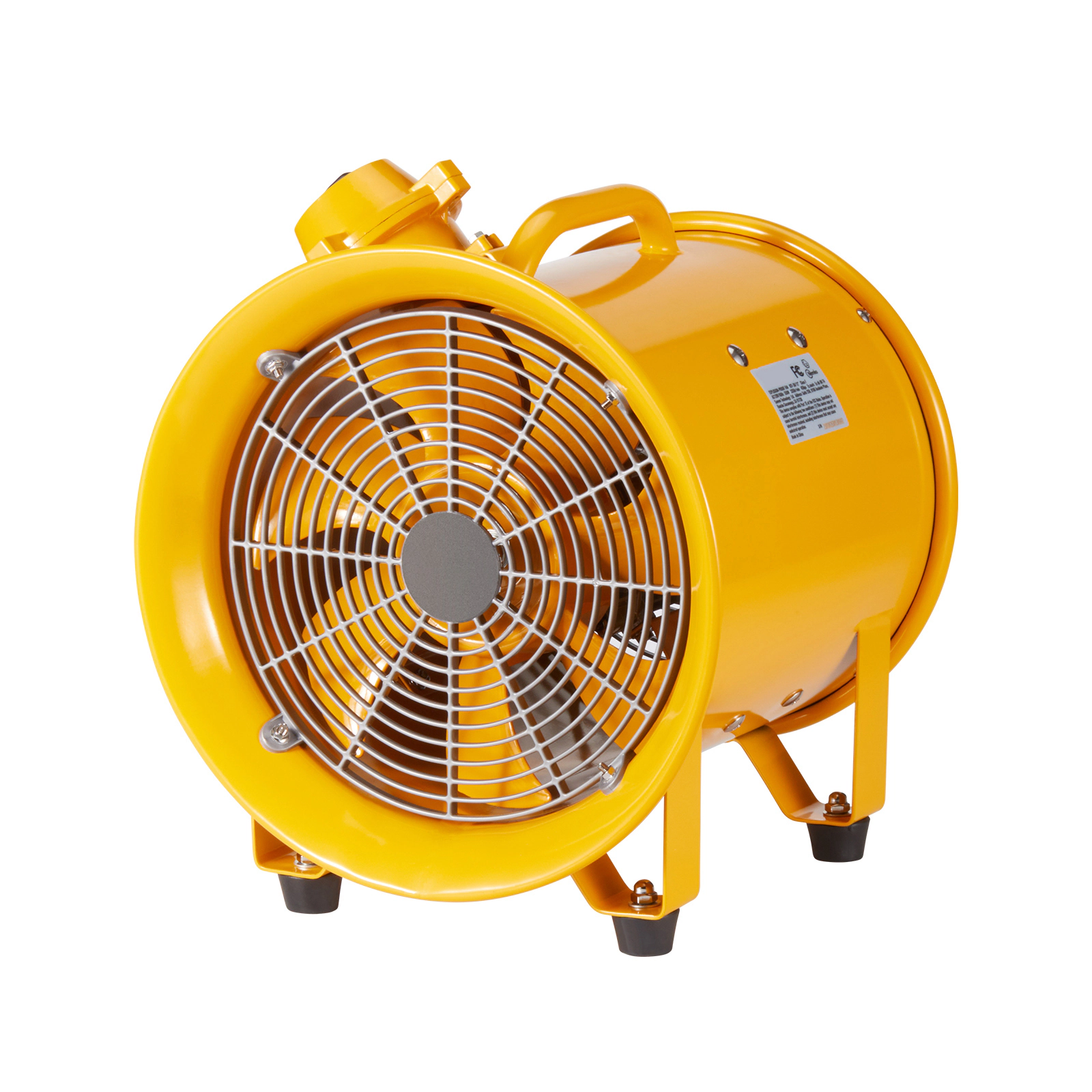 HONGGE Portable Ventilator Heavy Duty Cylinder Fan Strong Shop Exhaust Fan 9.8ft Power Cord No charging head Industrial