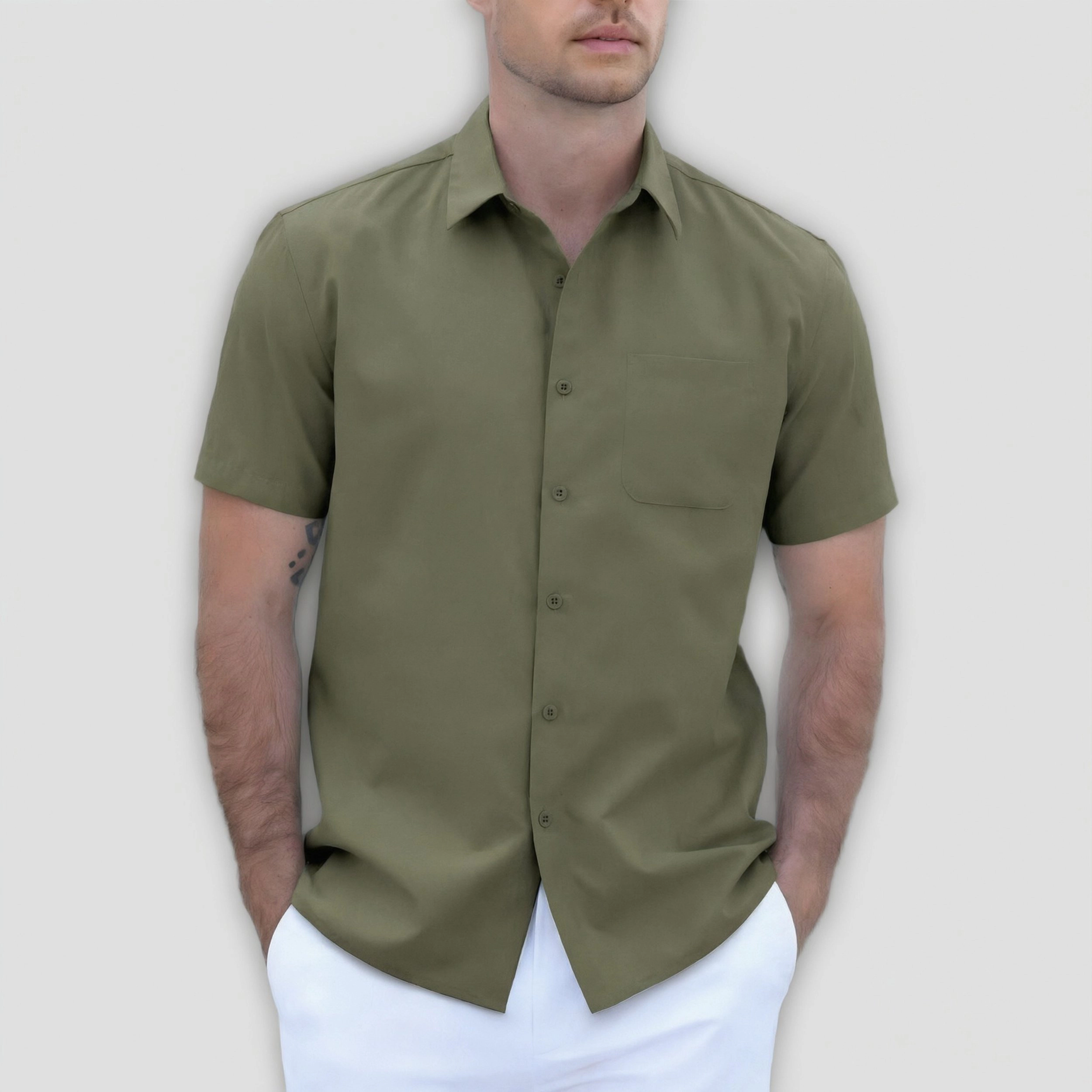 COOFANDY Men's Short Sleeve Button Down Shirt