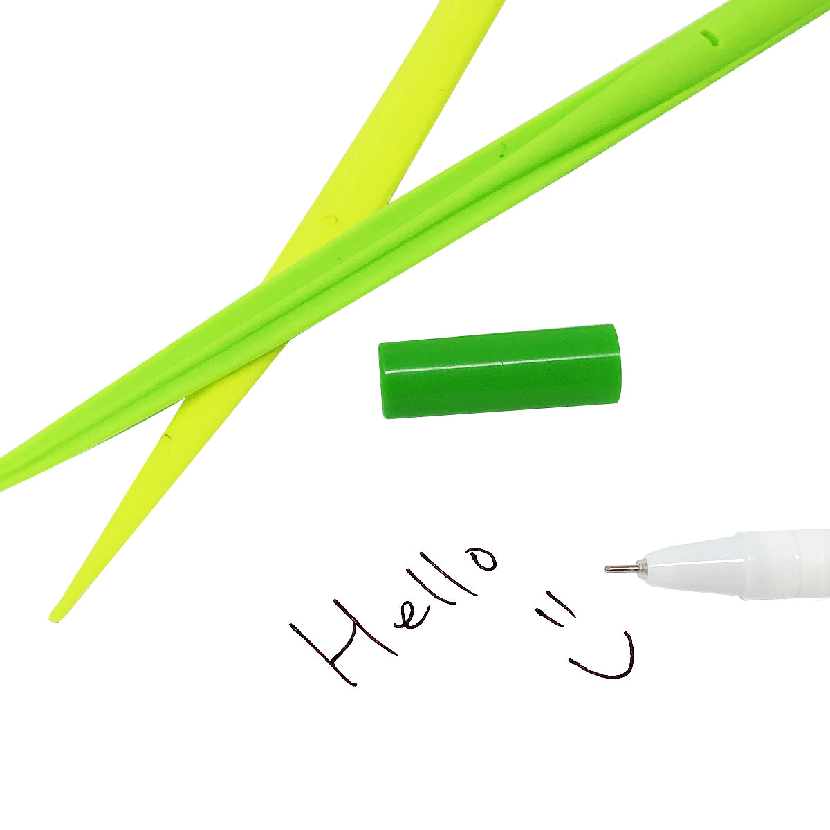 Wrapables Grass Blades Gel Pens for School and Office, Set of 12