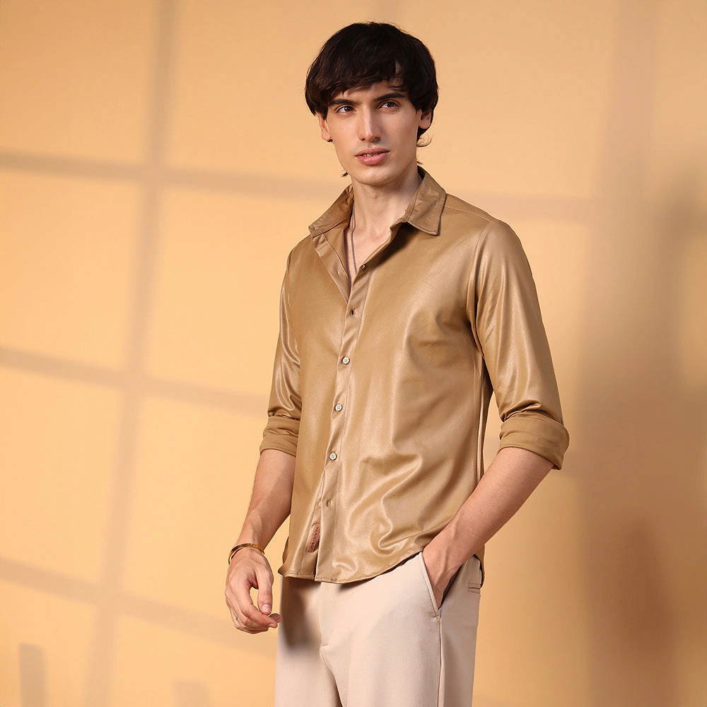 Solid Suede Shirt