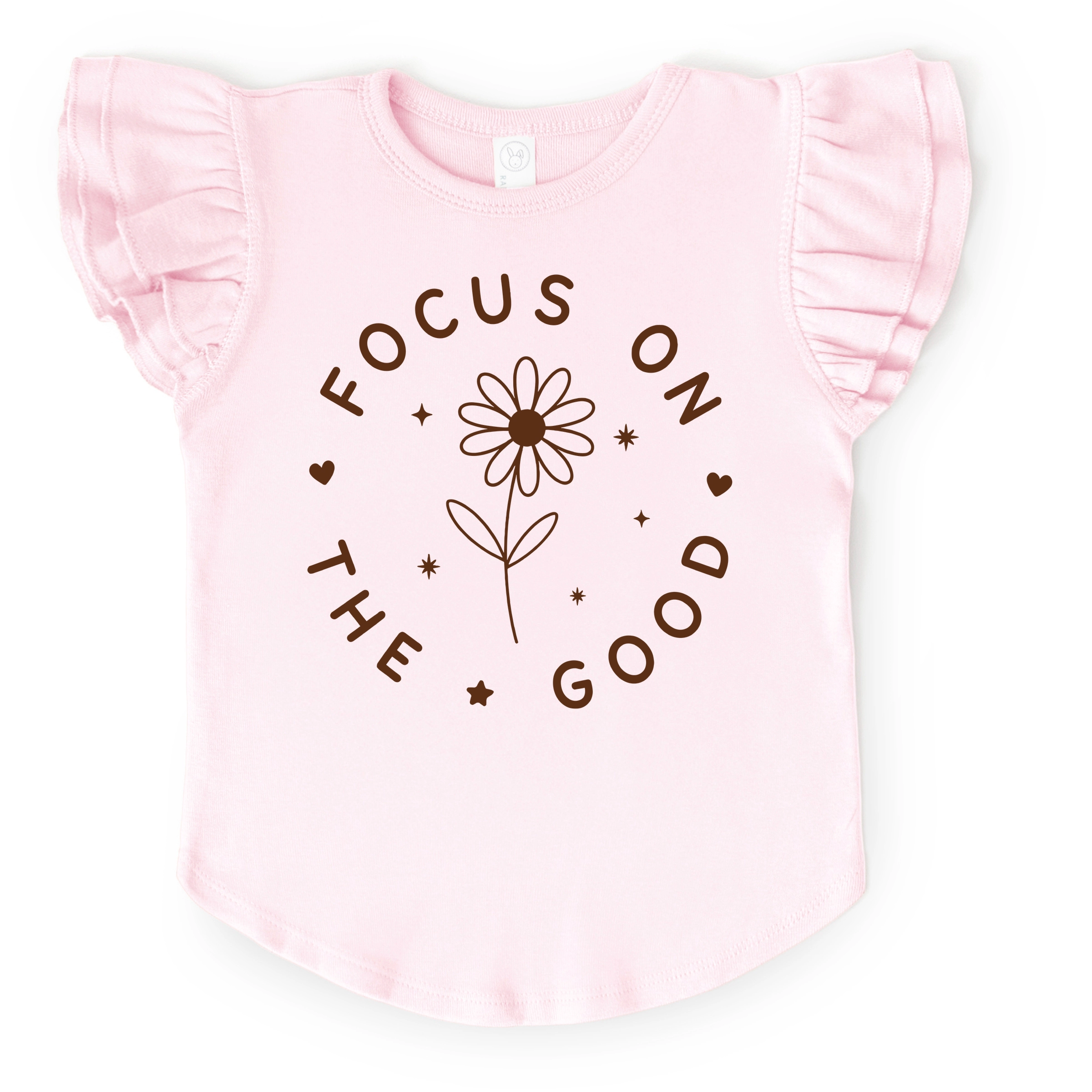 The Juniper Shop - Focus On Good Daisy Flutter Sleeve Graphic T-Shirt
