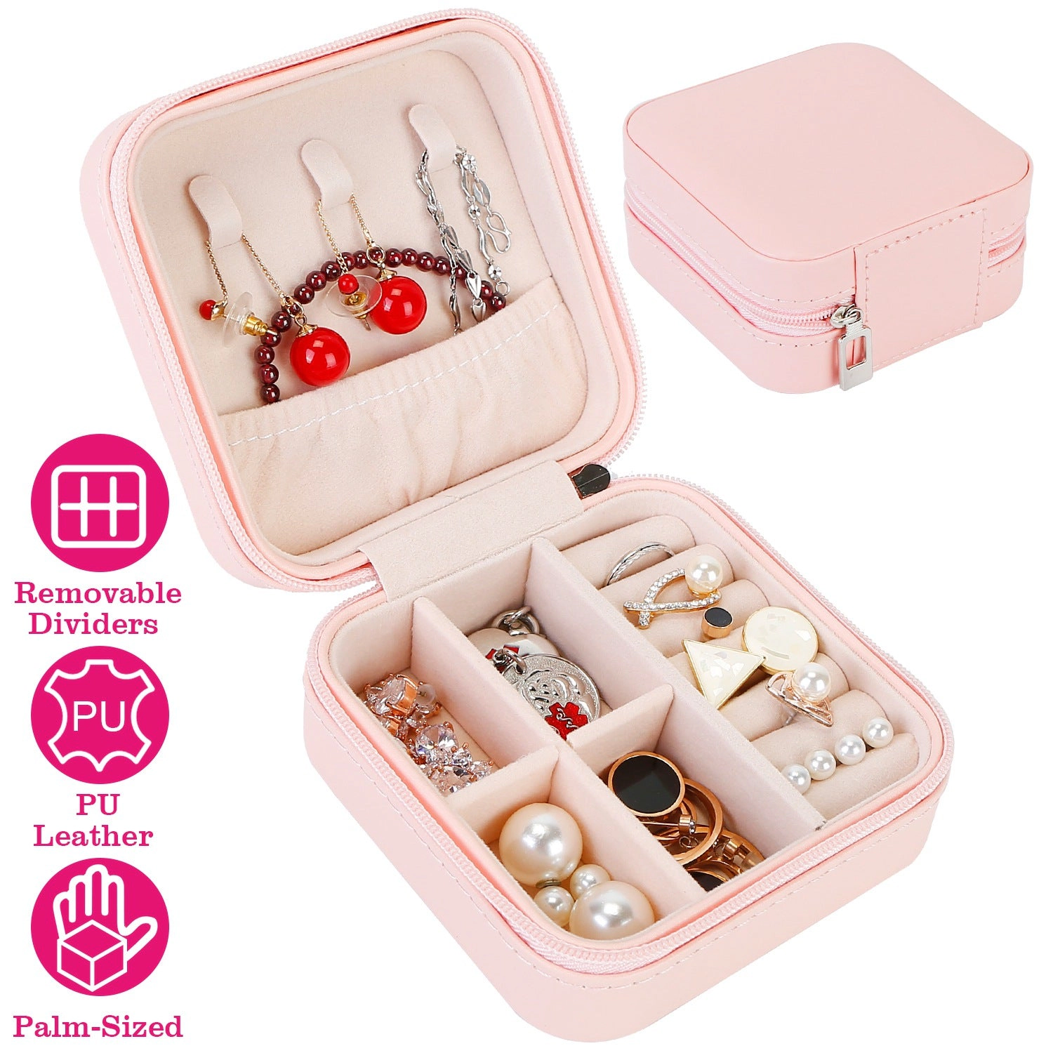 GBruno PU Leather Mini Jewelry Storage Box