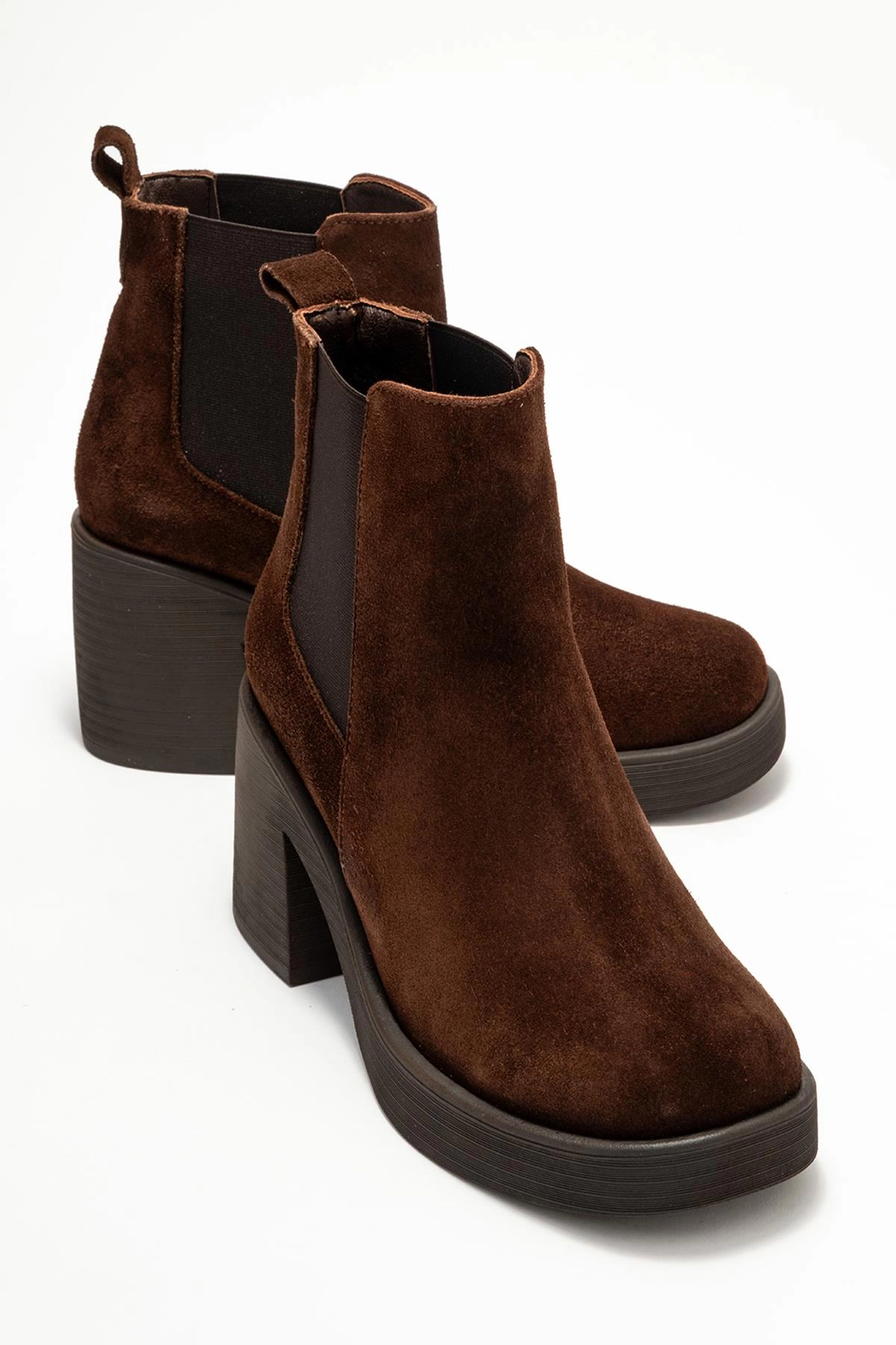 Forever & Always Womens Lysa Leather Platform Boots