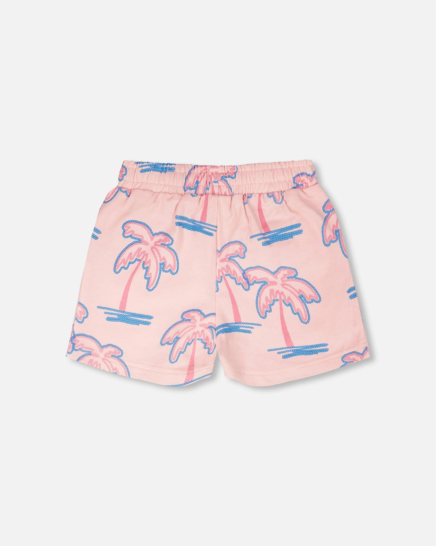 Deux par Girls French Terry Shorts Palm Print
