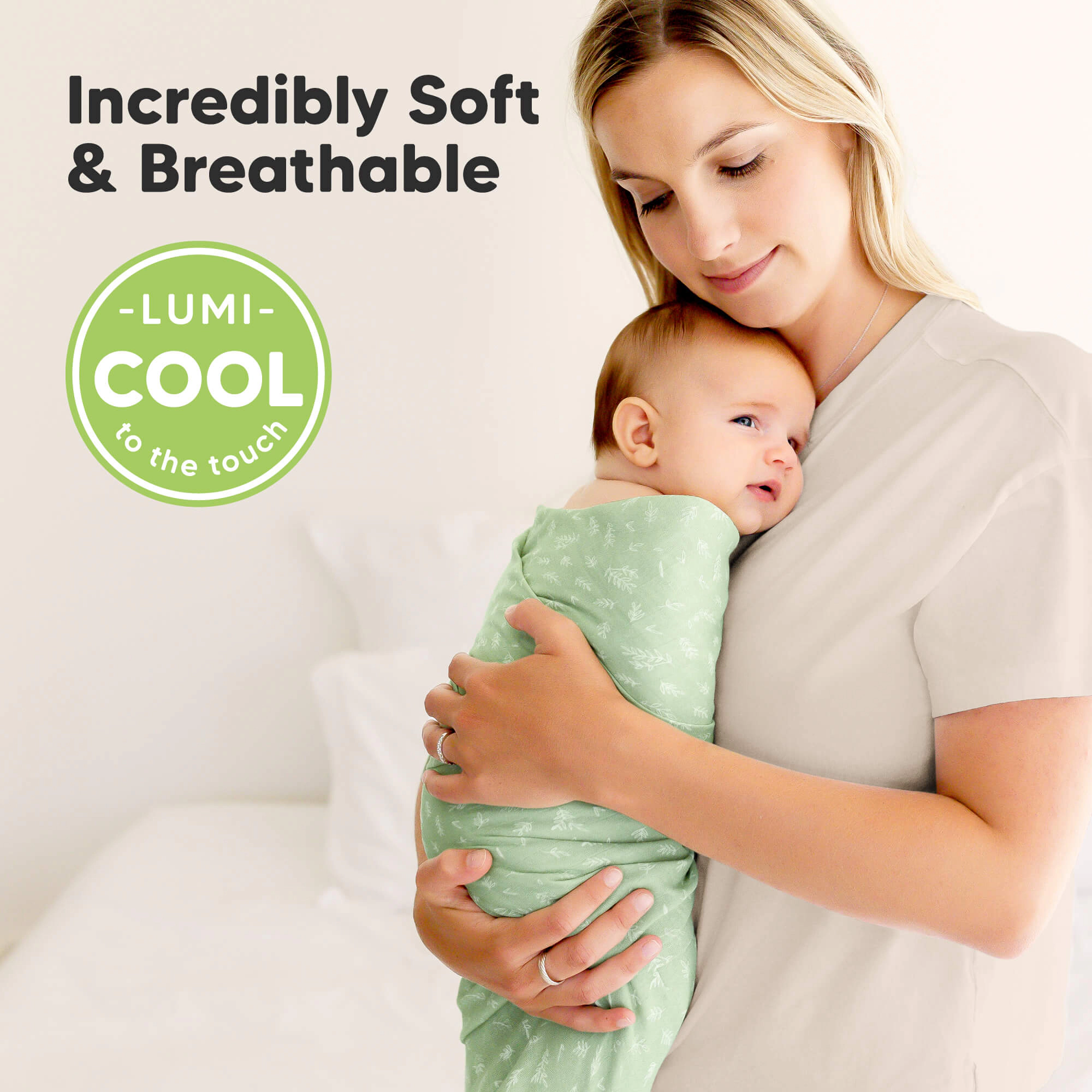 KeaBabies Lumi Muslin Swaddle Blankets